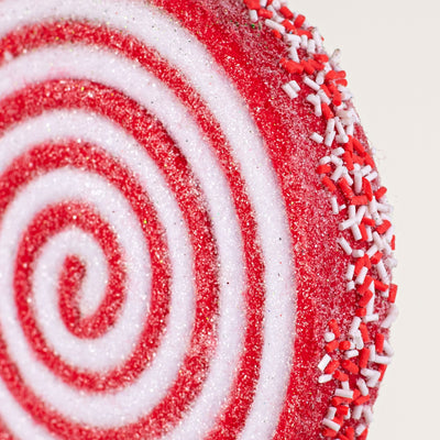 23" Lollipop Sprinkle Pick: Red & White Lifestyle Photo