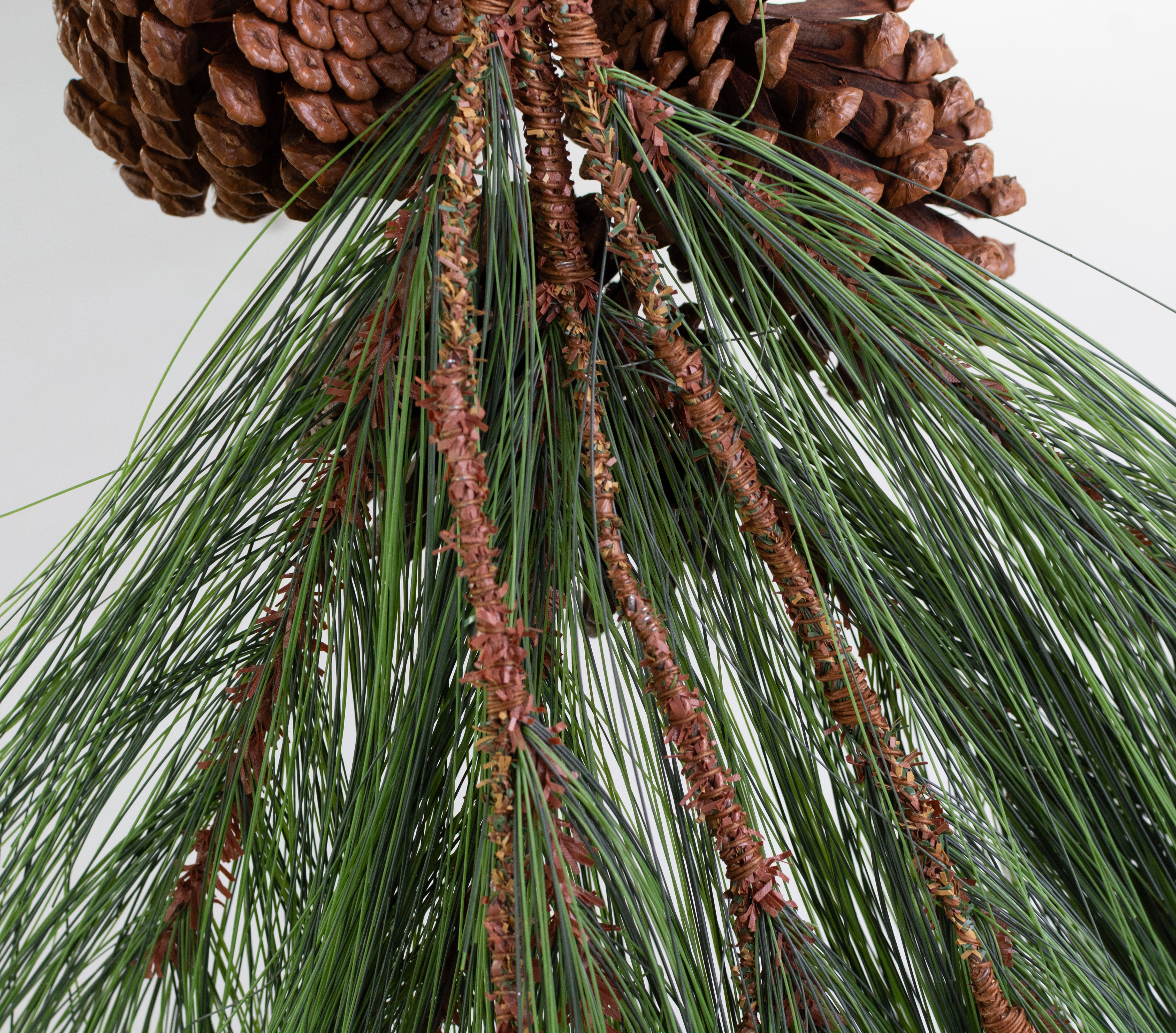 48" Long Needle Pine & Cone Teardrop detail photo 5