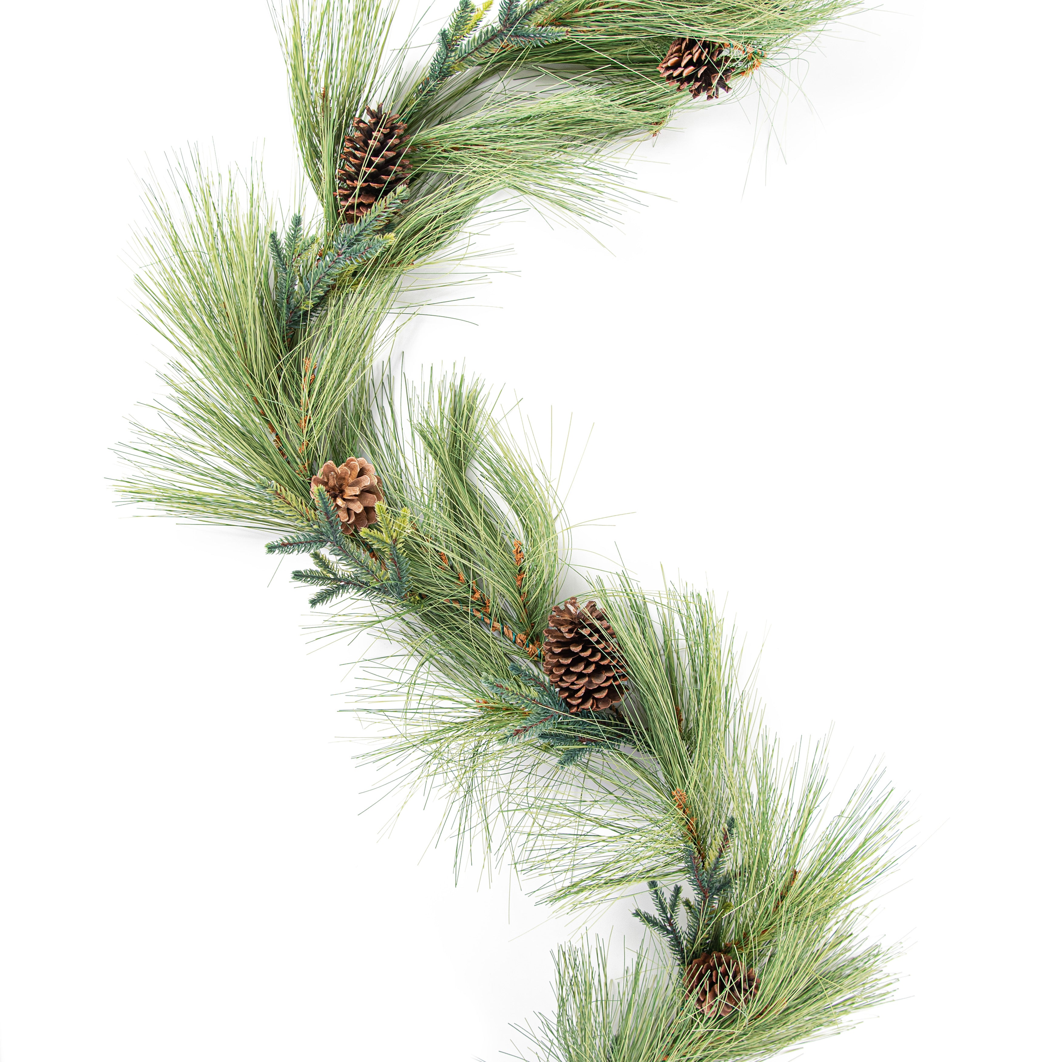 6' Long Needle Pine Garland Item Number: 84972GA6