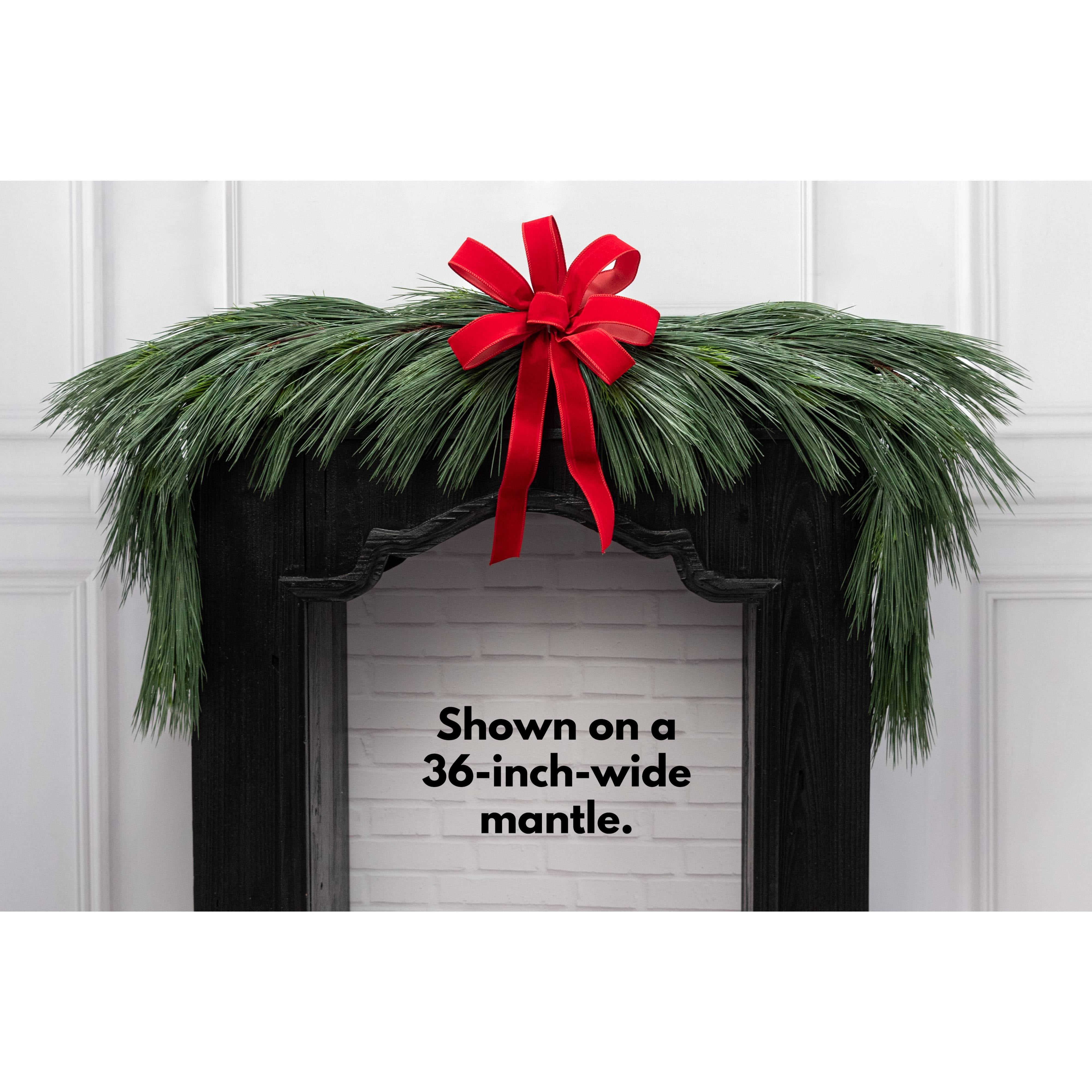 6' Long Needle Pine Mantel Swag Garland Lifestyle Photo