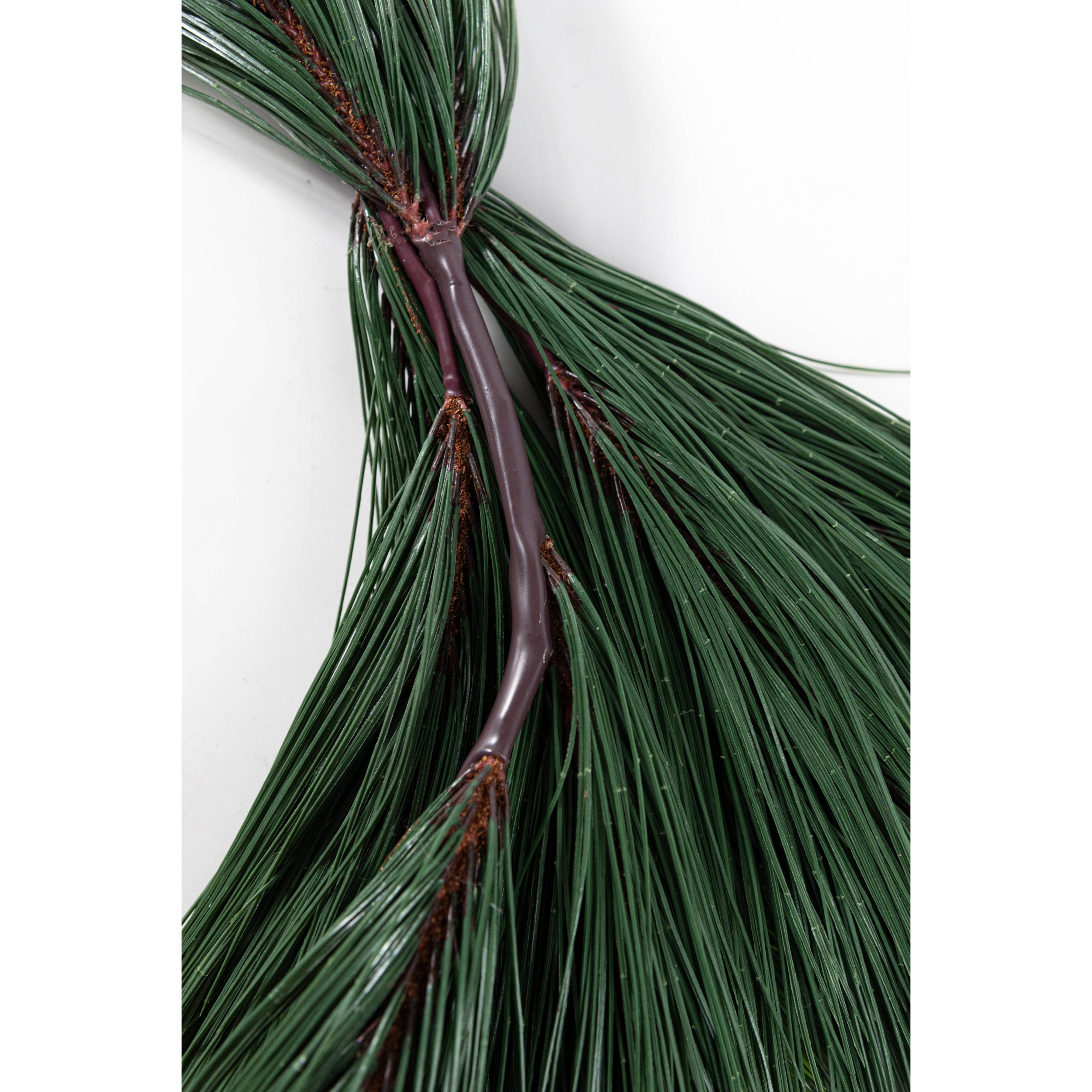 6' Long Needle Pine Mantel Swag Garland detail photo 4