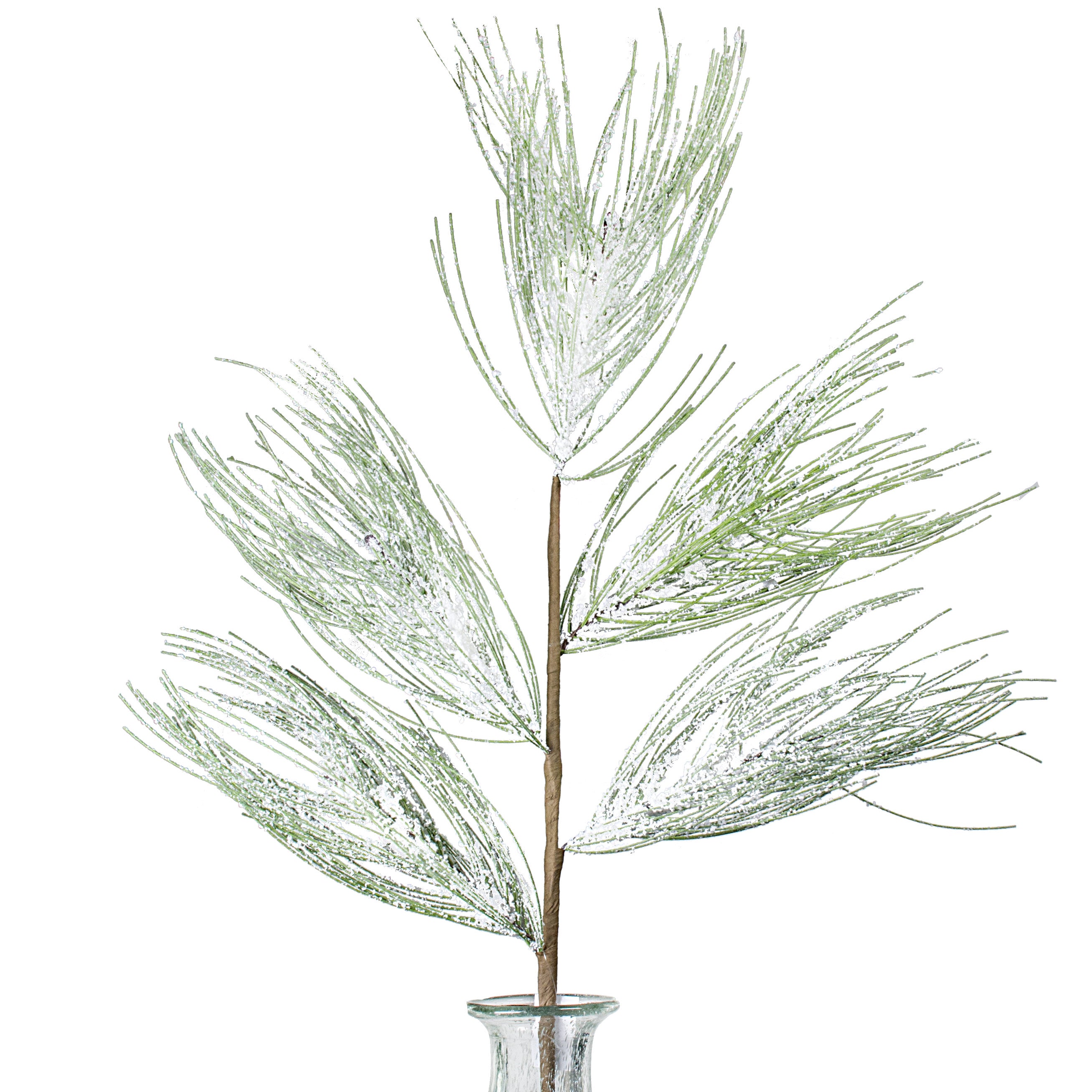 36" Long Needle Pine Spray: Snowed Green Item Number: XS6029