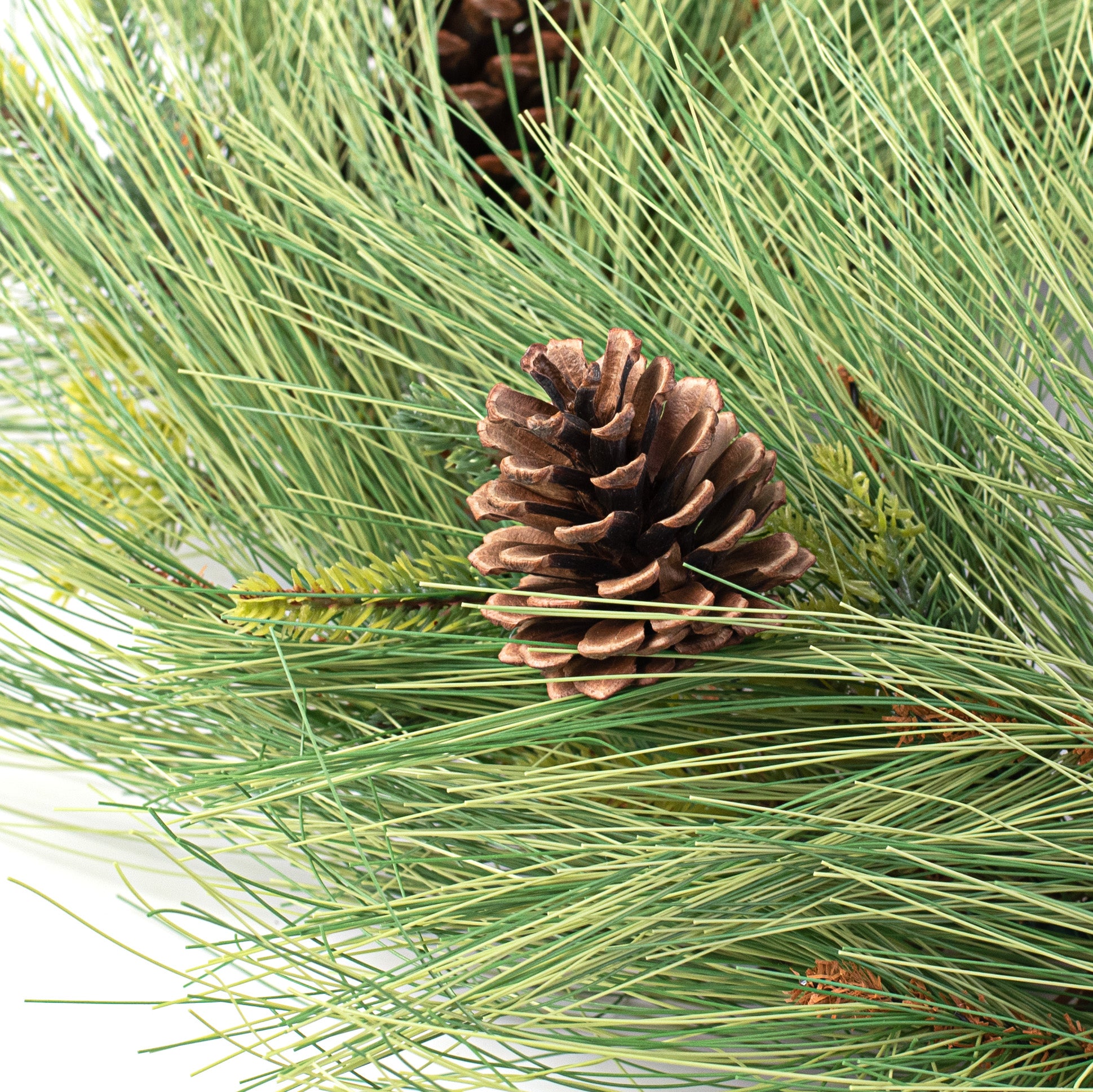 24" Long Needle Pine Wreath detail photo 3