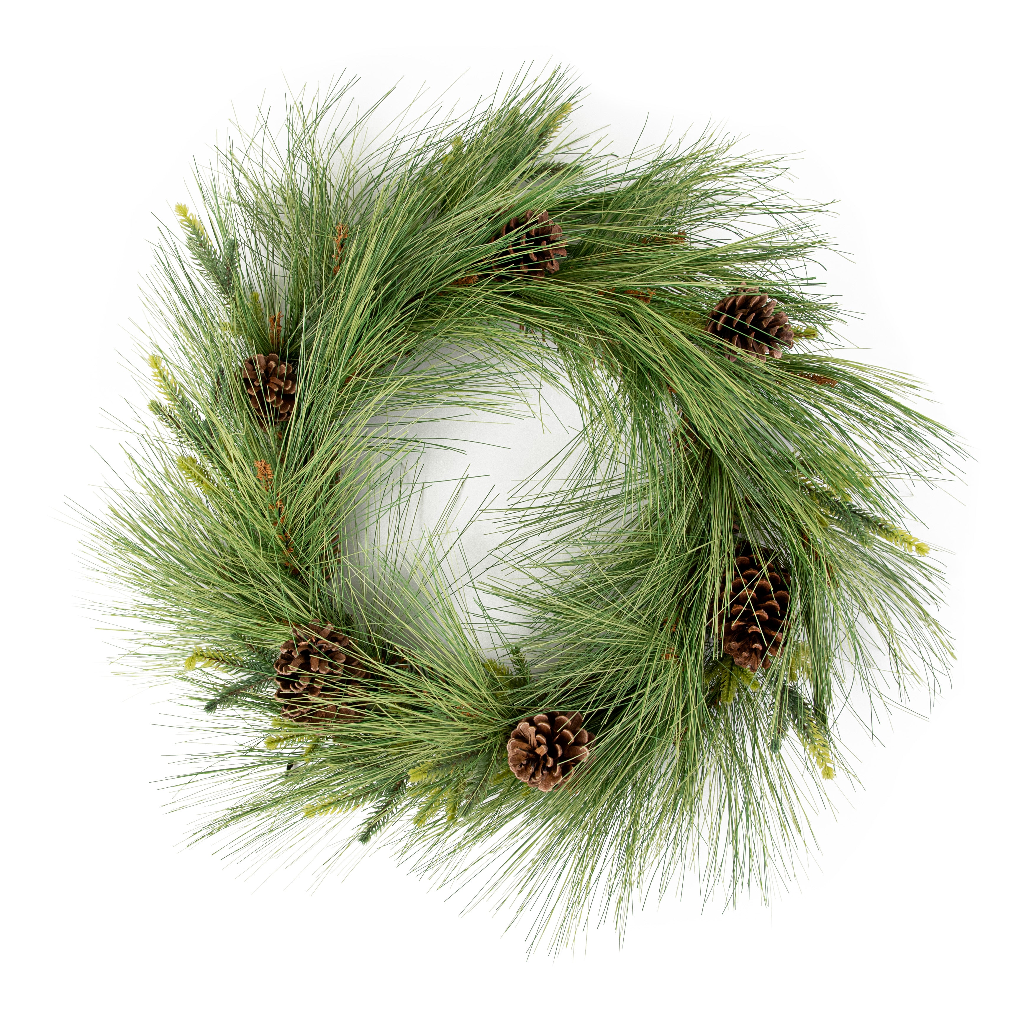 24" Long Needle Pine Wreath Item Number: 84972WR24