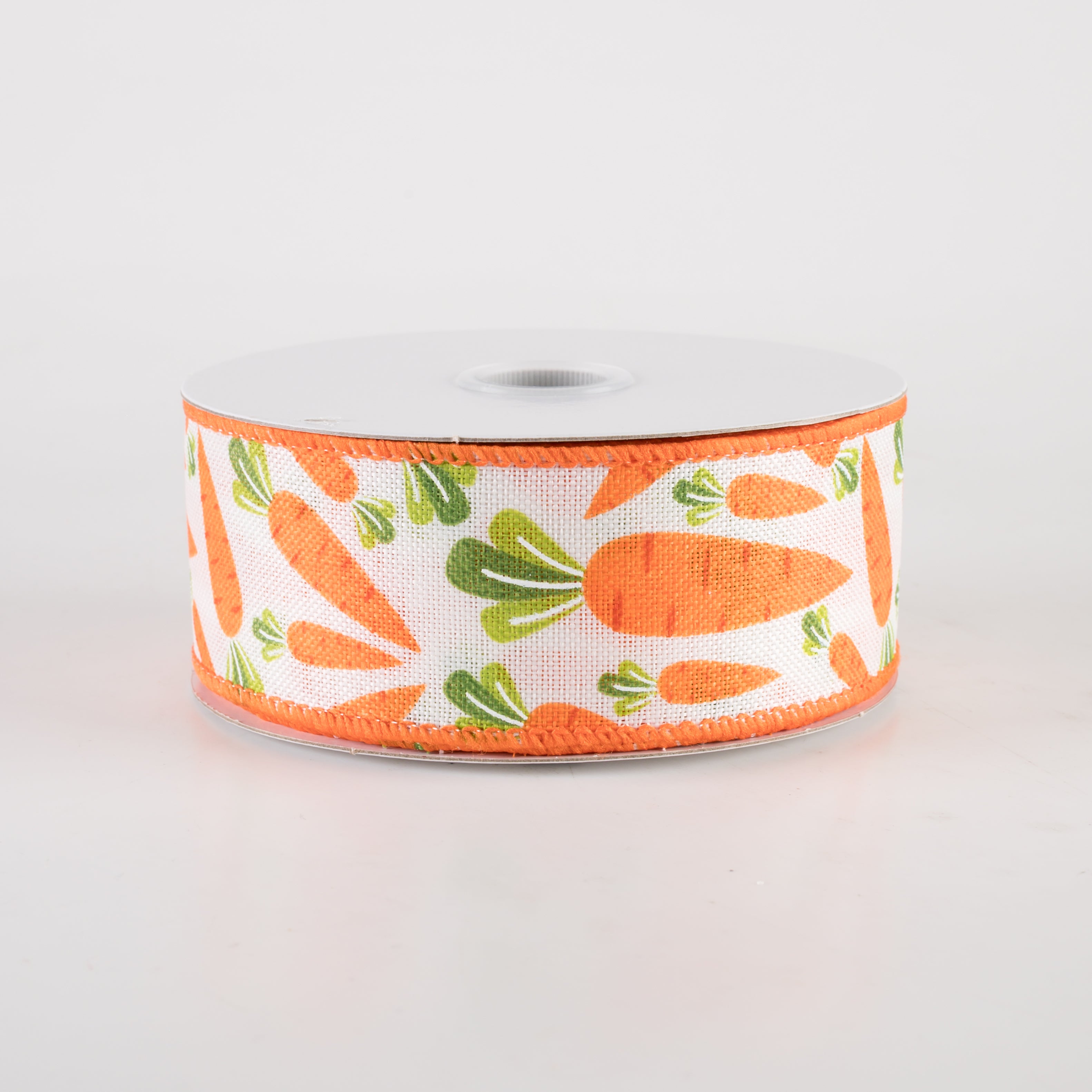 1.5" Lots of Carrots Linen Ribbon: Ivory (10 Yards) Item Number: 31404-09-19