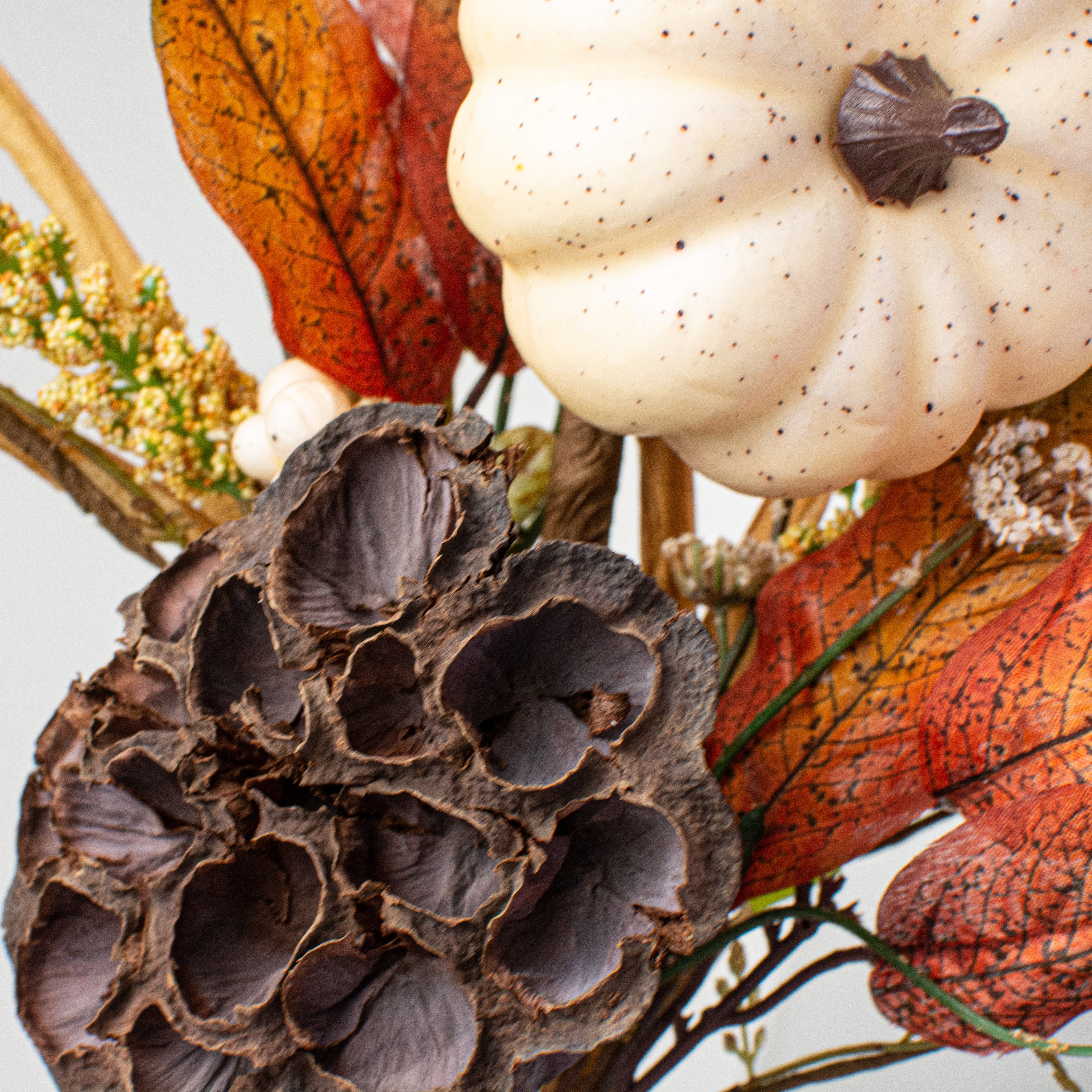 26" Lotus Pod Pumpkin Filler Spray Lifestyle Photo