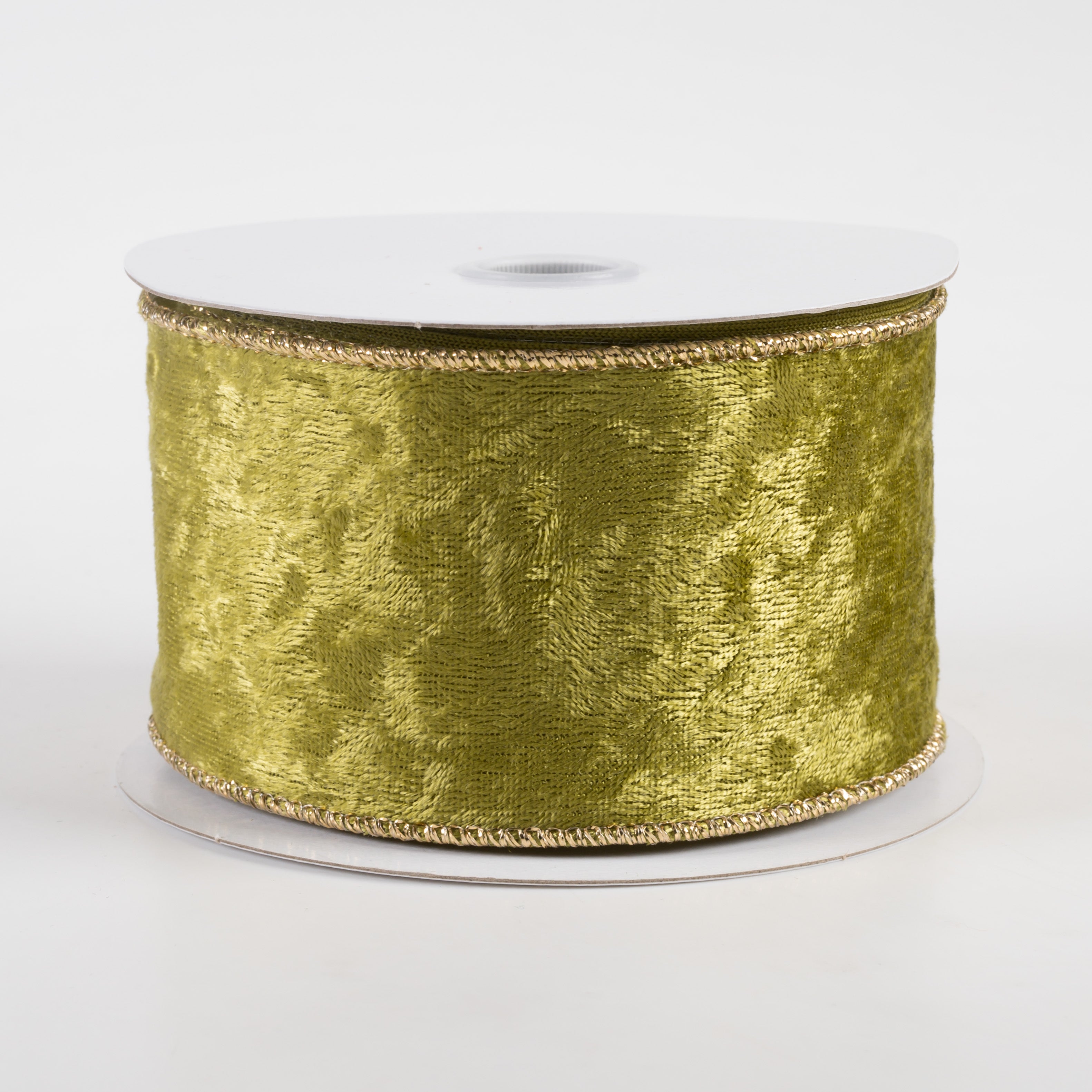 2.5" Lush Velvet Ribbon: Moss Green (10 Yards)
