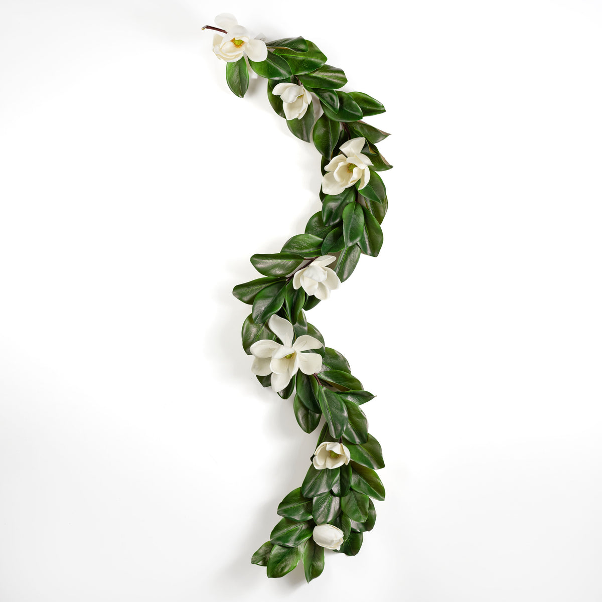 6' Magnolia Flower Garland (UV Protected) detail photo 6
