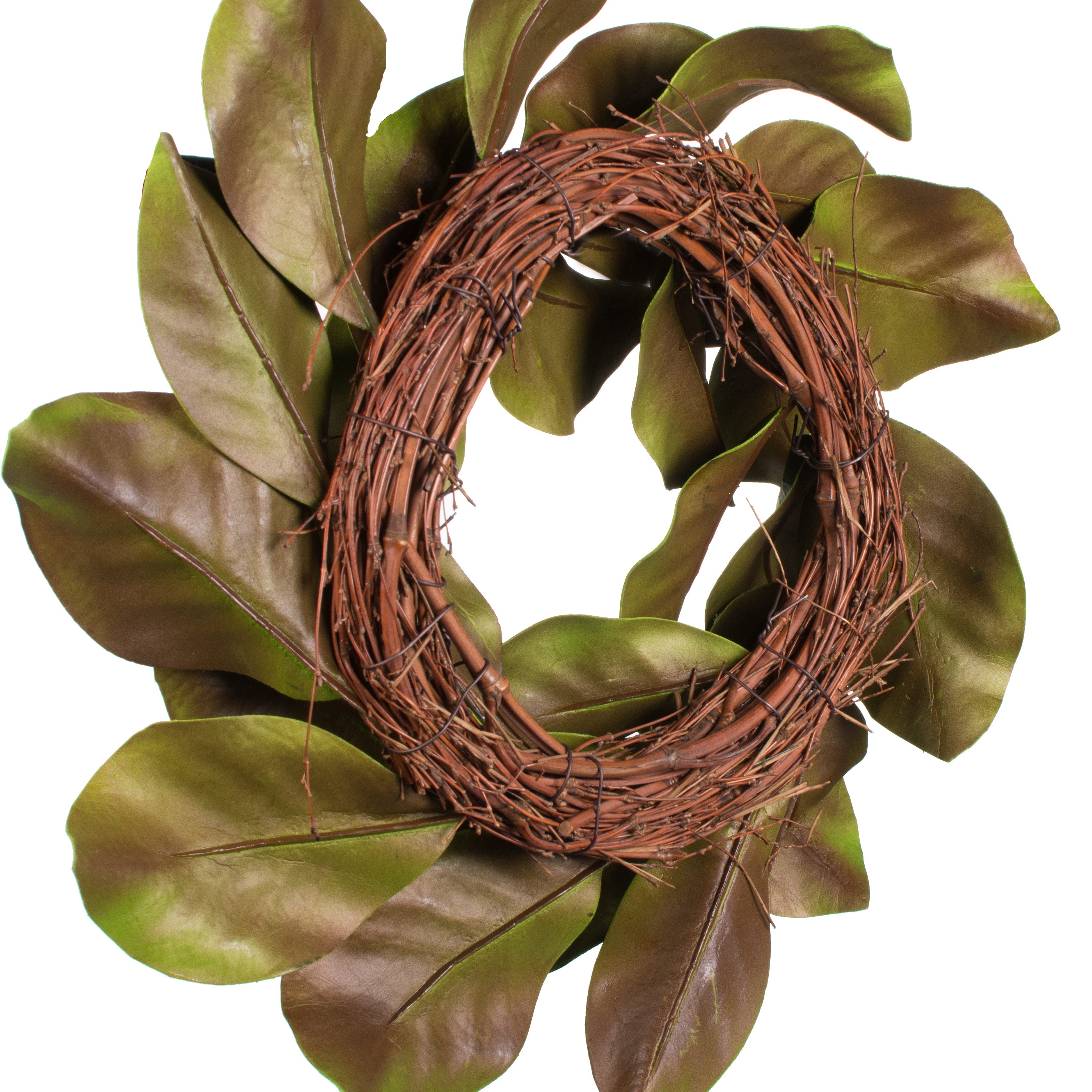 16" Magnolia Leaf Candle Ring detail photo 4