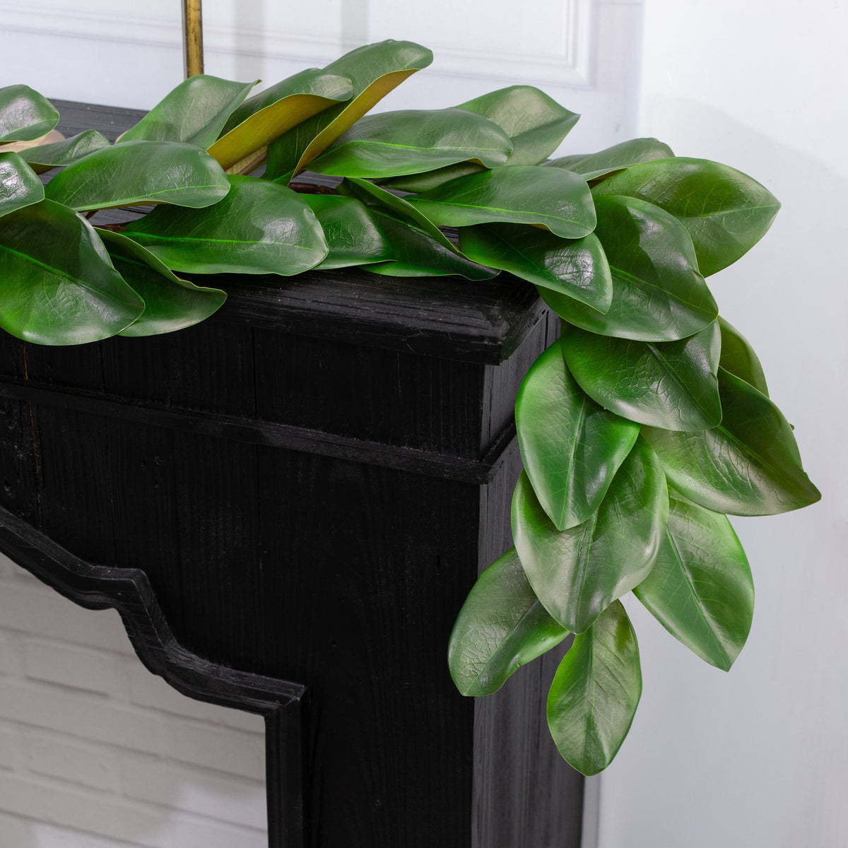 5' Magnolia Leaf Garland (UV Protected) Lifestyle Photo