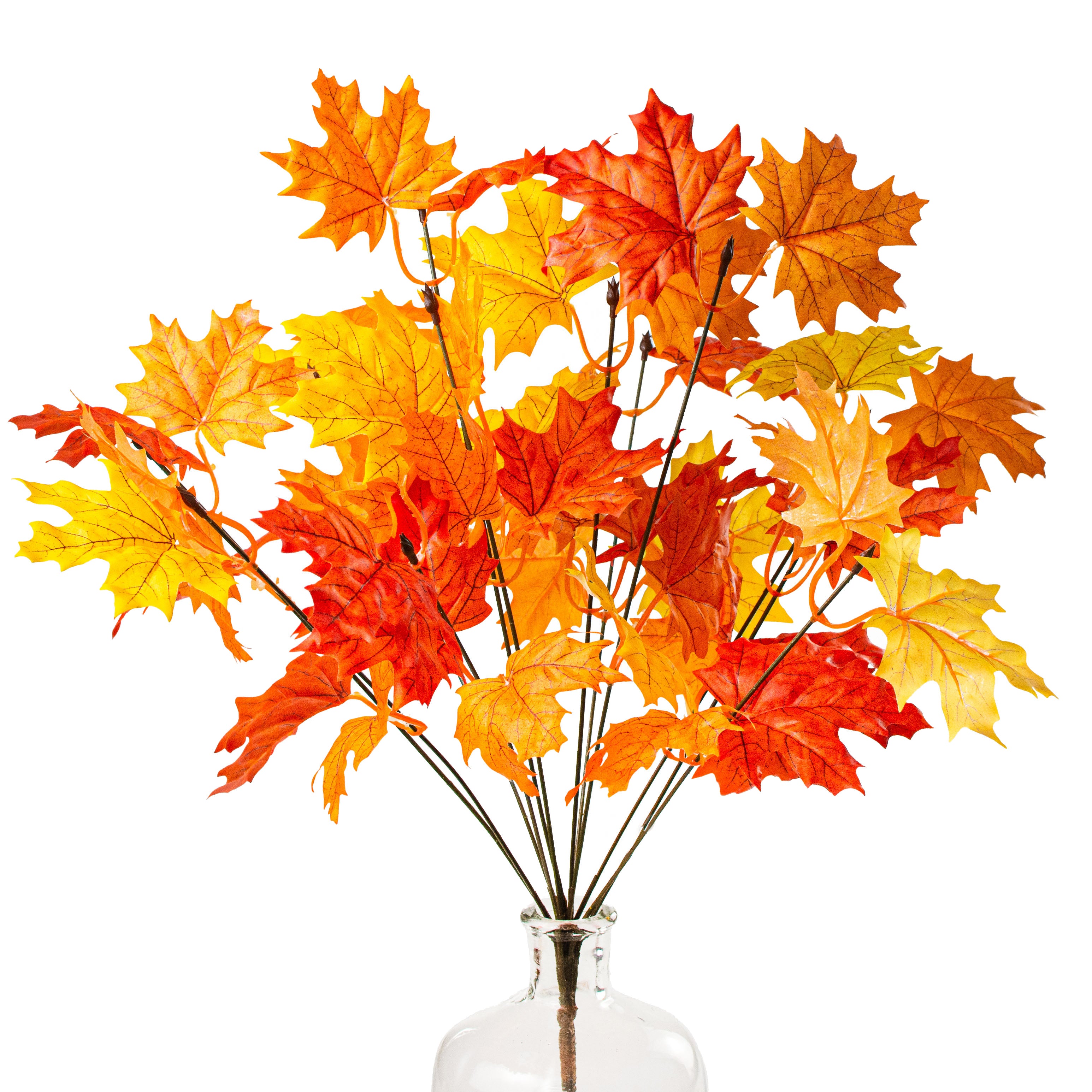 20" Maple Leaf Bush: Orange & Yellow Item Number: 56600ORYW