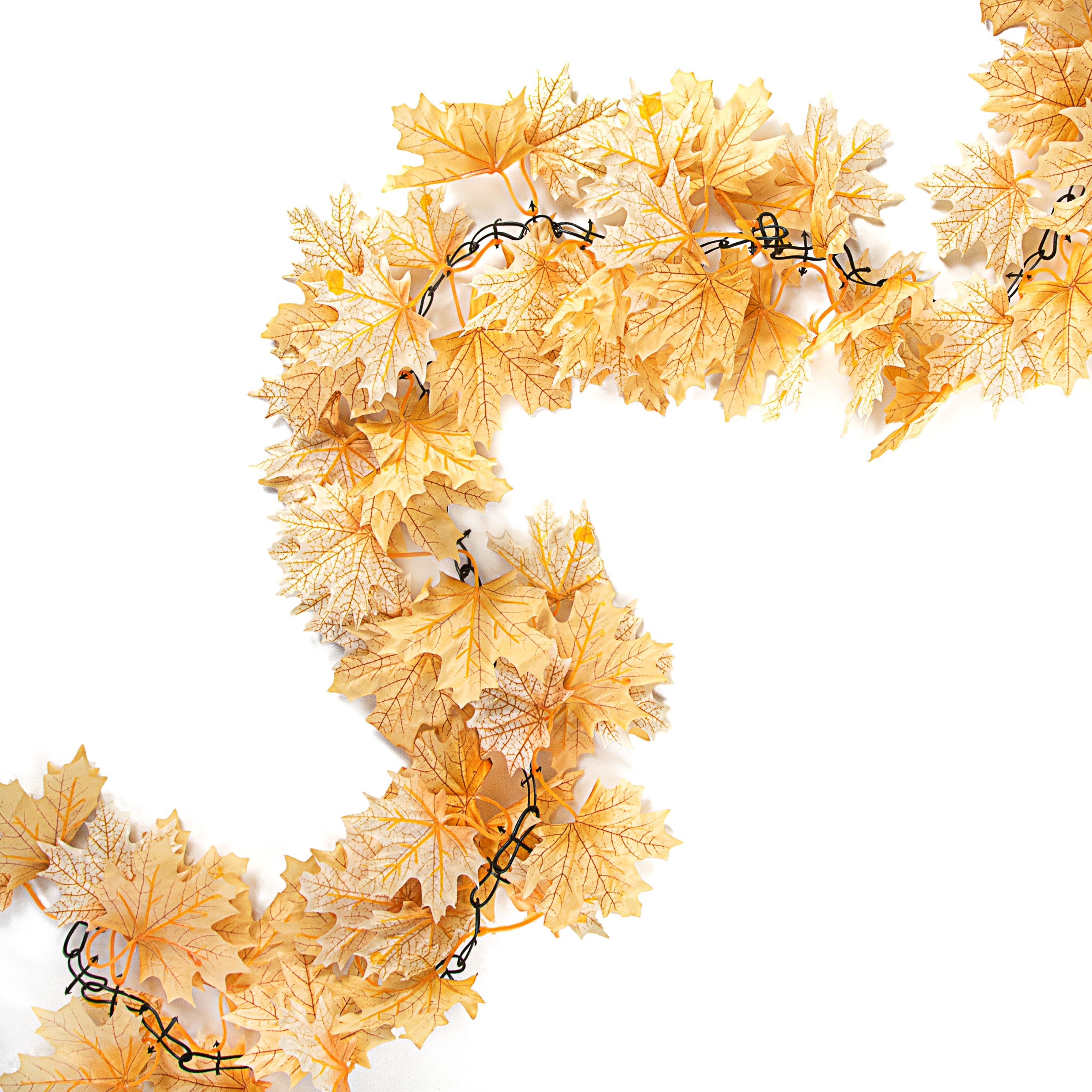 6' Maple Leaf Garland: Beige Item Number: 56662BE