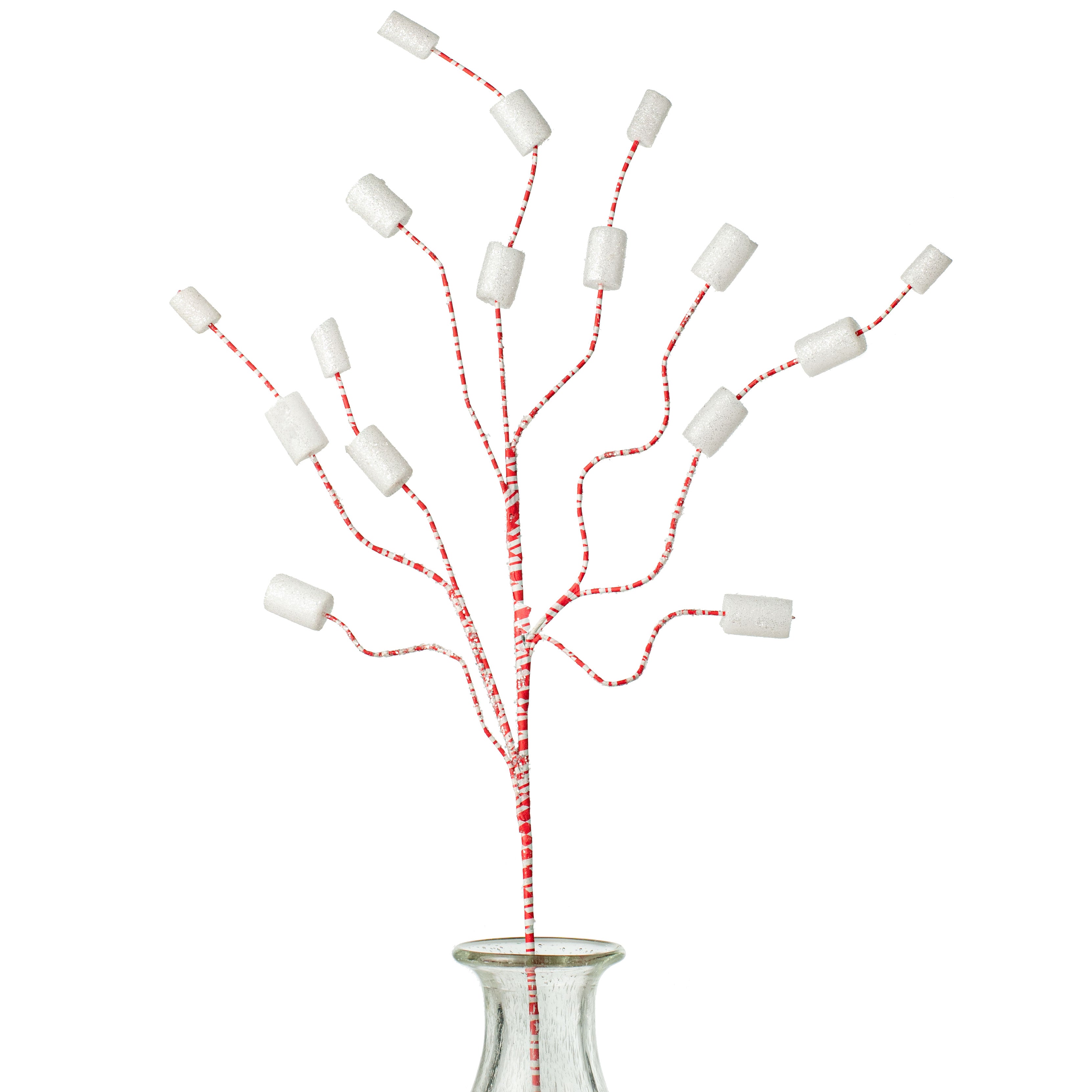32" Marshmallow Peppermint Spray Item Number: 84100RDWT