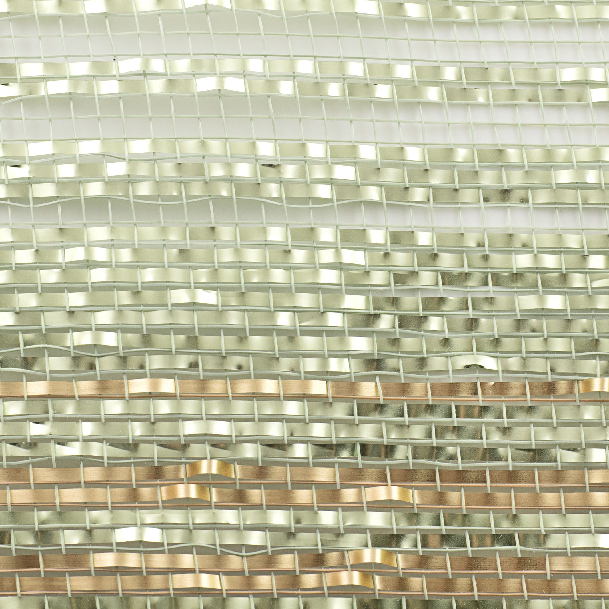 10" Matte Wide Foil Ombré Mesh: Sage & Champagne detail photo 3