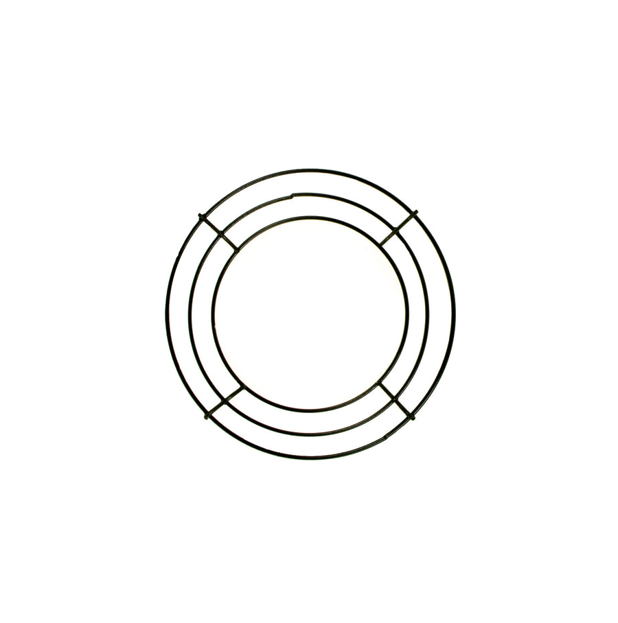 6-inch Wire Wreath Form: 3-Wire Black
