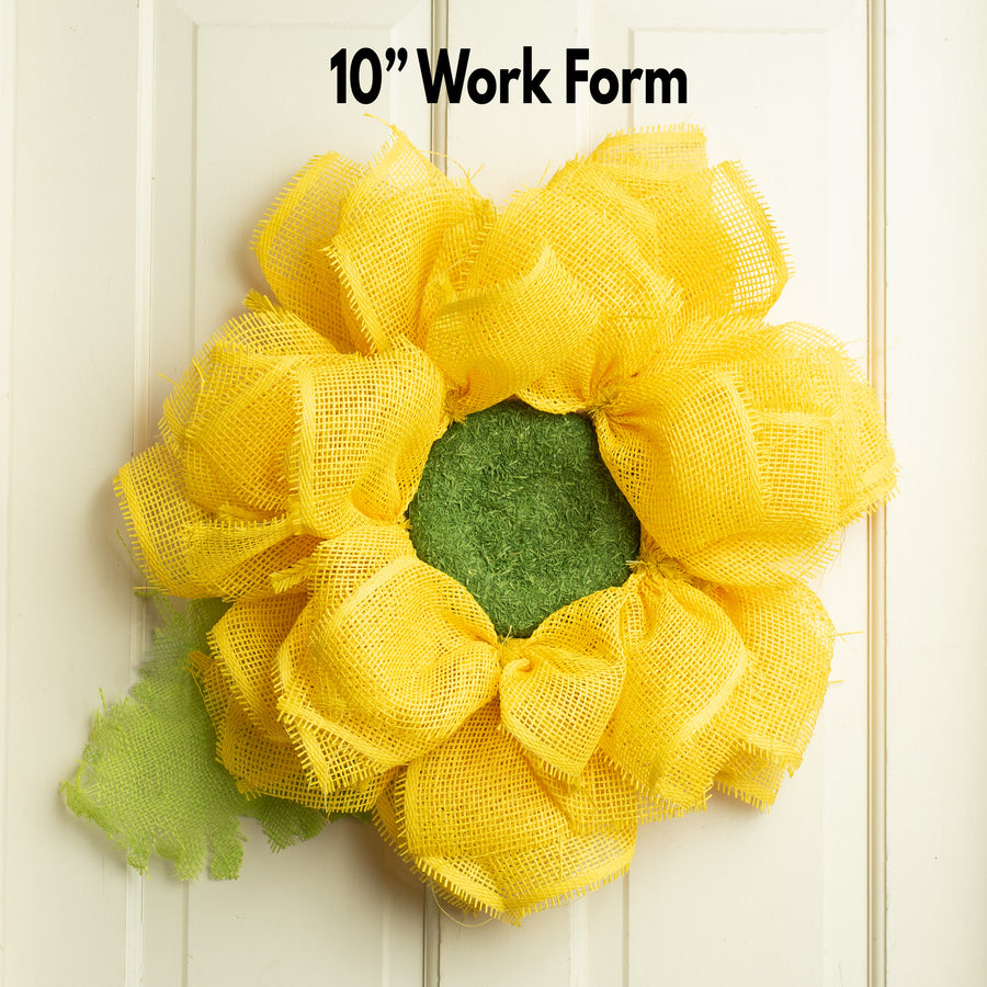 7" Flower Center: Green