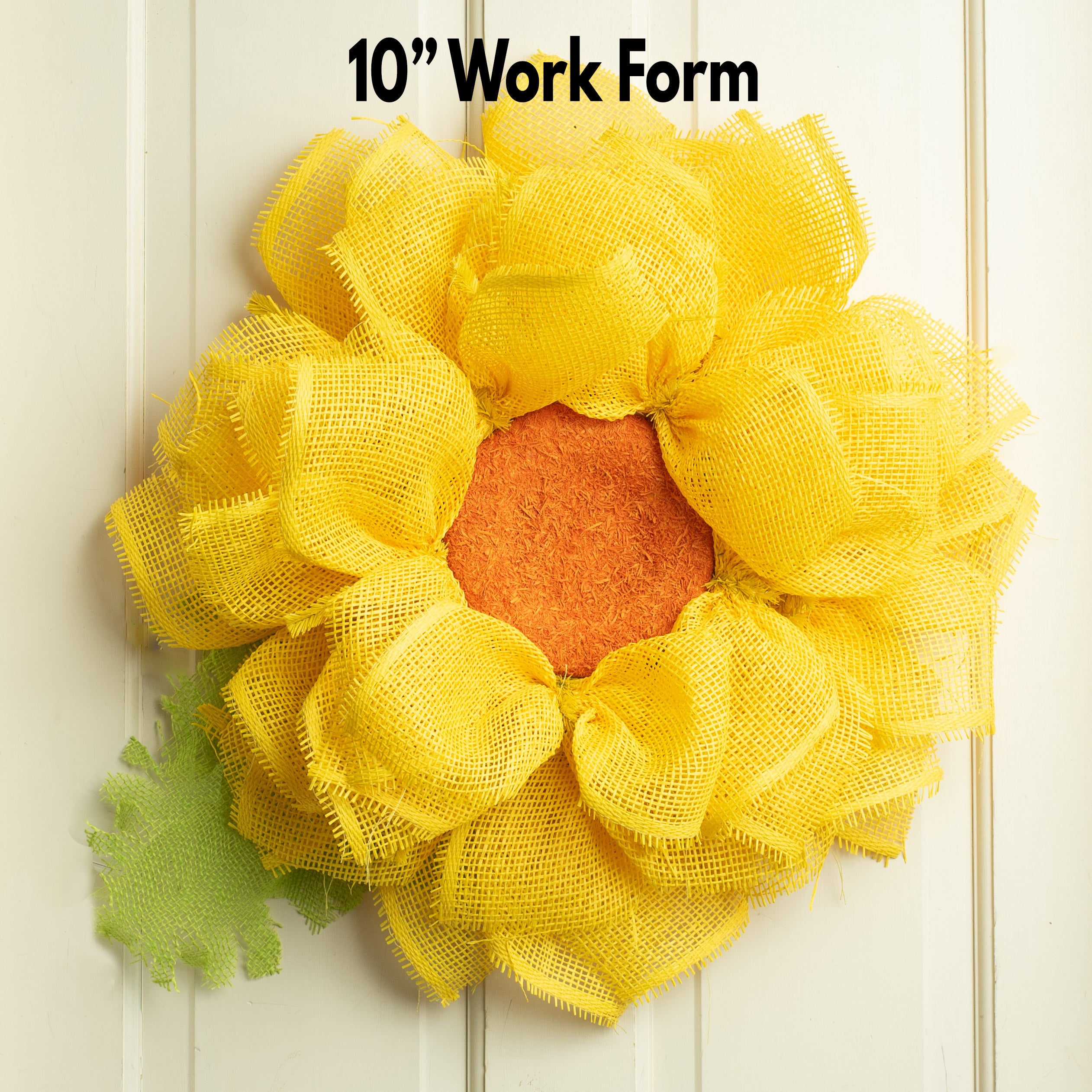 7" Flower Center: Orange