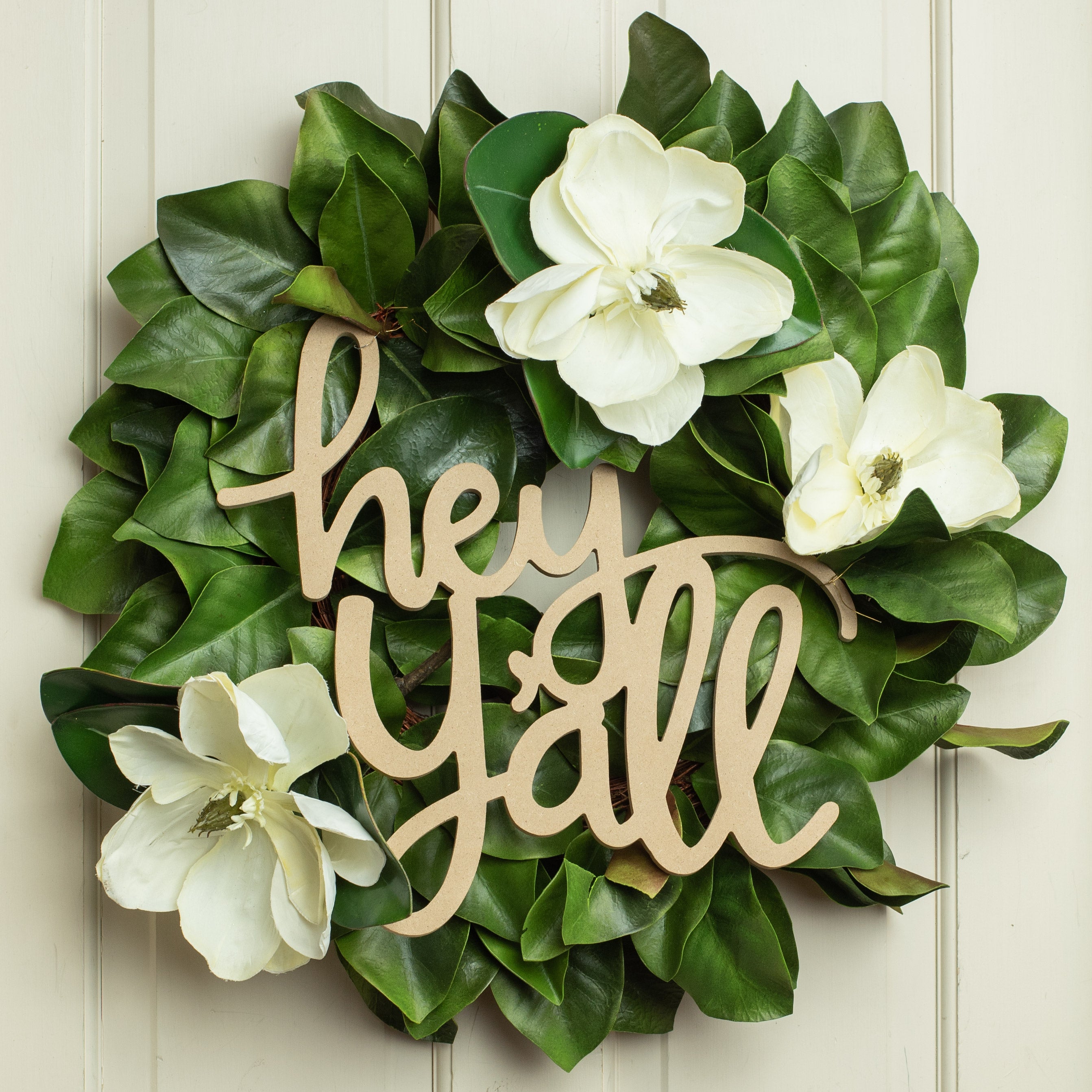 15" MDF Unfinished Cutout: Hey Y'all Lifestyle Photo