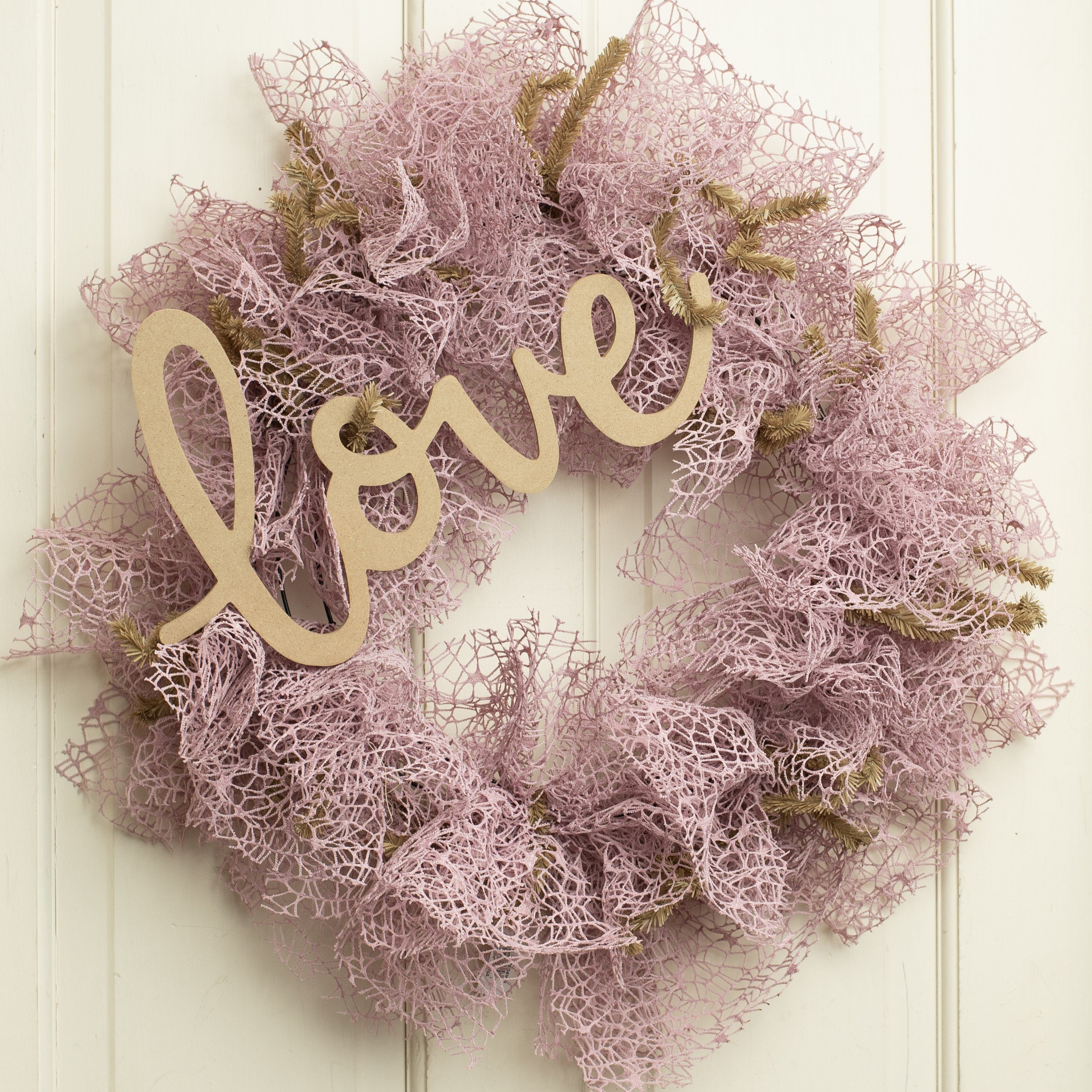 14.5" MDF Unfinished Cutout: Love Lifestyle Photo