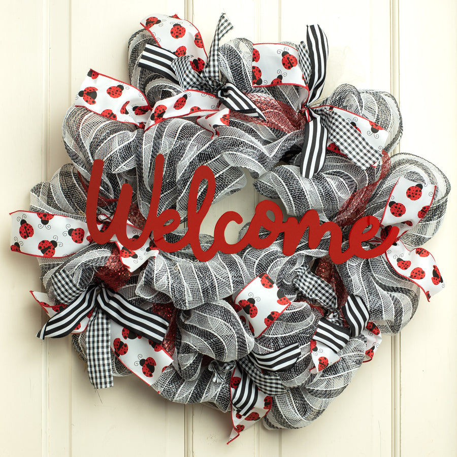 18" MDF Unfinished Cutout: Welcome Lifestyle Photo
