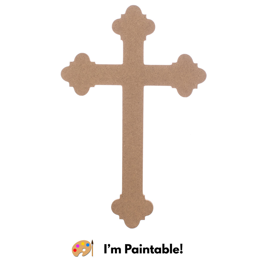 12" MDF Unfinished Shape: Cross Item Number: AB2392
