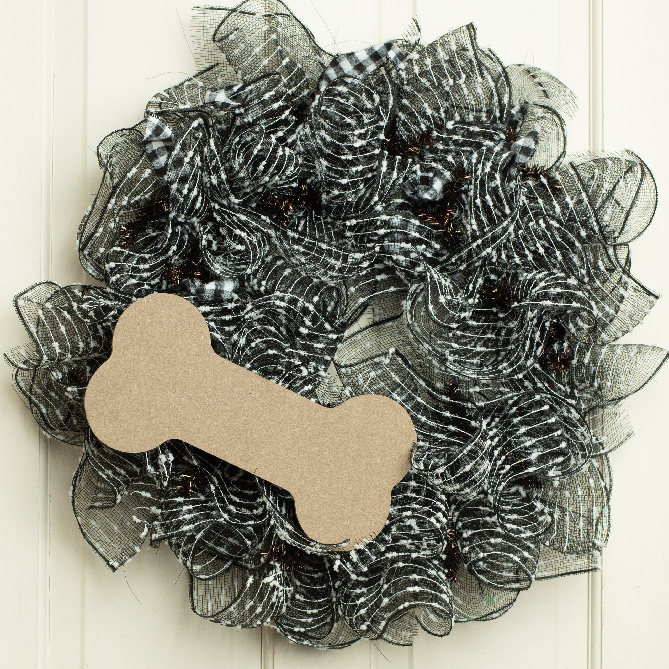 12" MDF Unfinished Shape: Dog Bone Lifestyle Photo