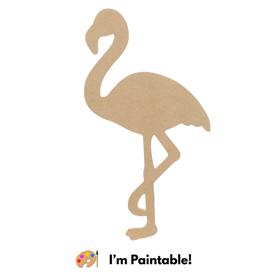 14" MDF Unfinished Shape: Flamingo Item Number: AB2534