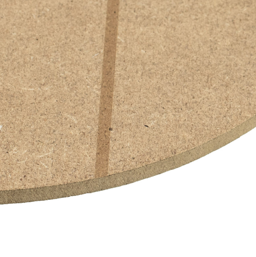 12" MDF Unfinished Shape: Heart With Lines detail photo 3