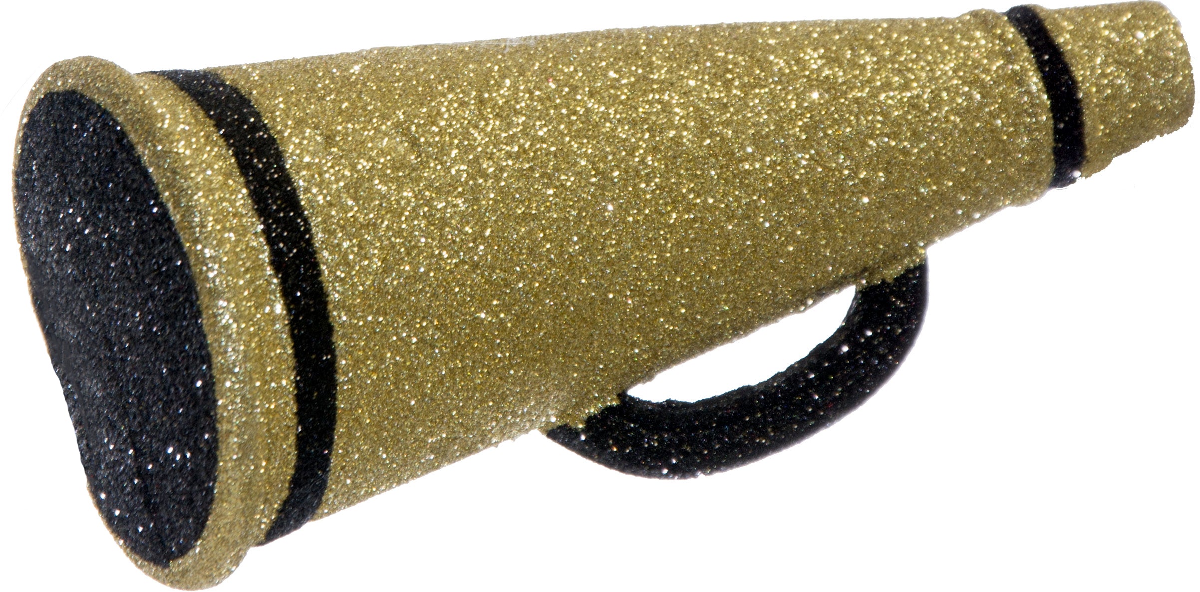 6" Megaphone Ornament: Black & Gold Item Number: MS1226X9