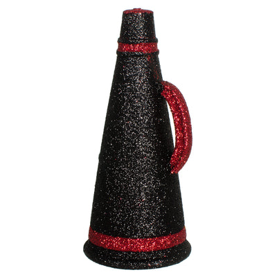 6" Megaphone Ornament: Black & Red Item Number: MS1226F6