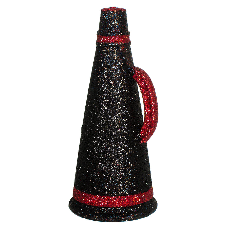 6" Megaphone Ornament: Black & Red Item Number: MS1226F6