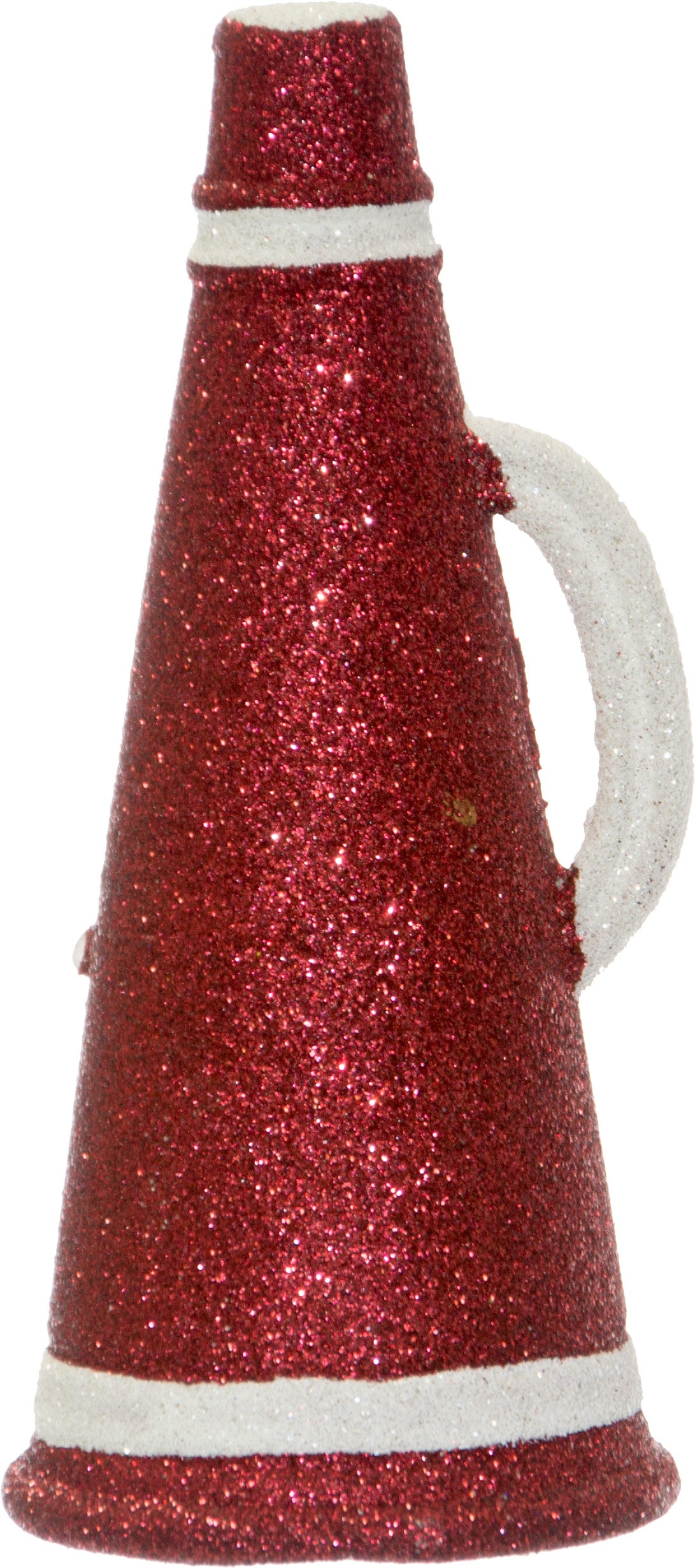 6" Megaphone Ornament: Crimson & White Lifestyle Photo