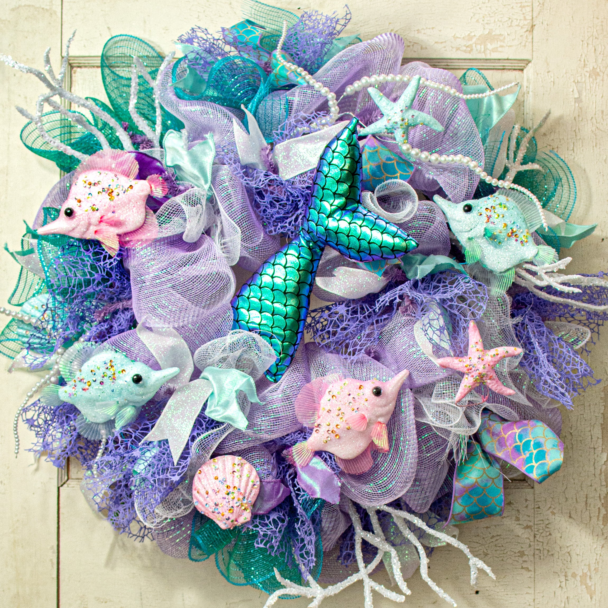 Mermaid Decor For Girls Room Bedding Purple Mermaid Tail Light