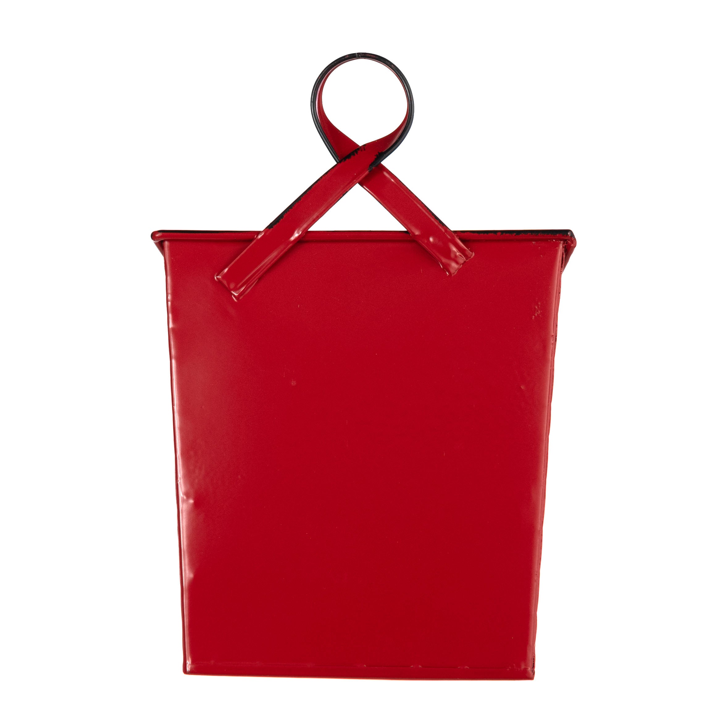 9" Merry Christmas Mailbox Basket: Red detail photo 4