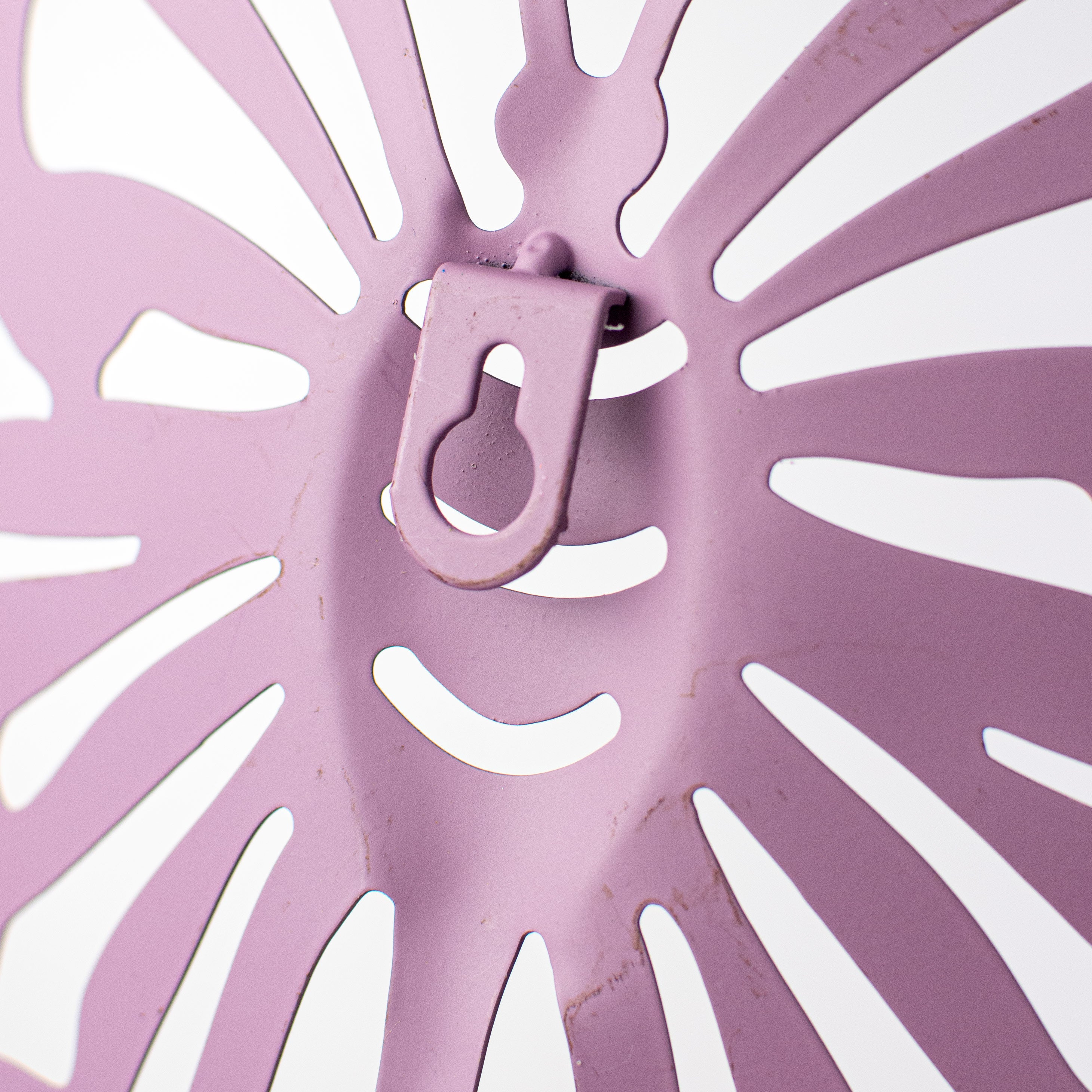 10" Metal Cutout Hanger: Lavender Butterfly detail photo 5
