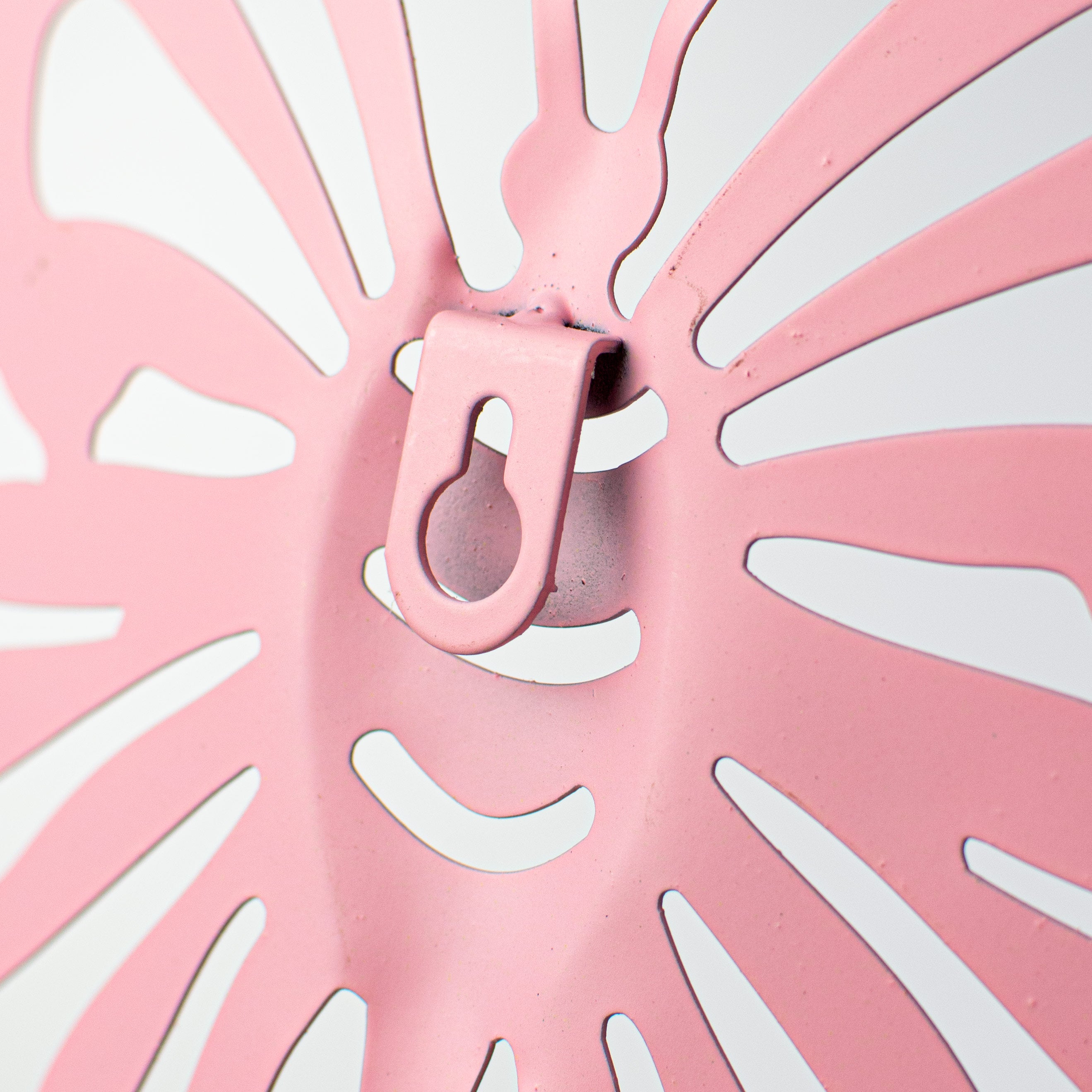10" Metal Cutout Hanger: Pink Butterfly detail photo 5
