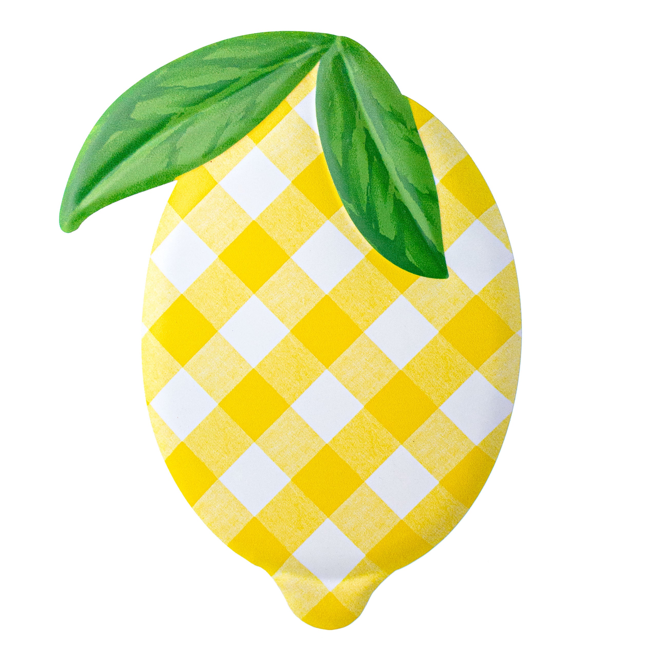 12" Metal Embossed Hanger: Check Lemon Item Number: MD0722
