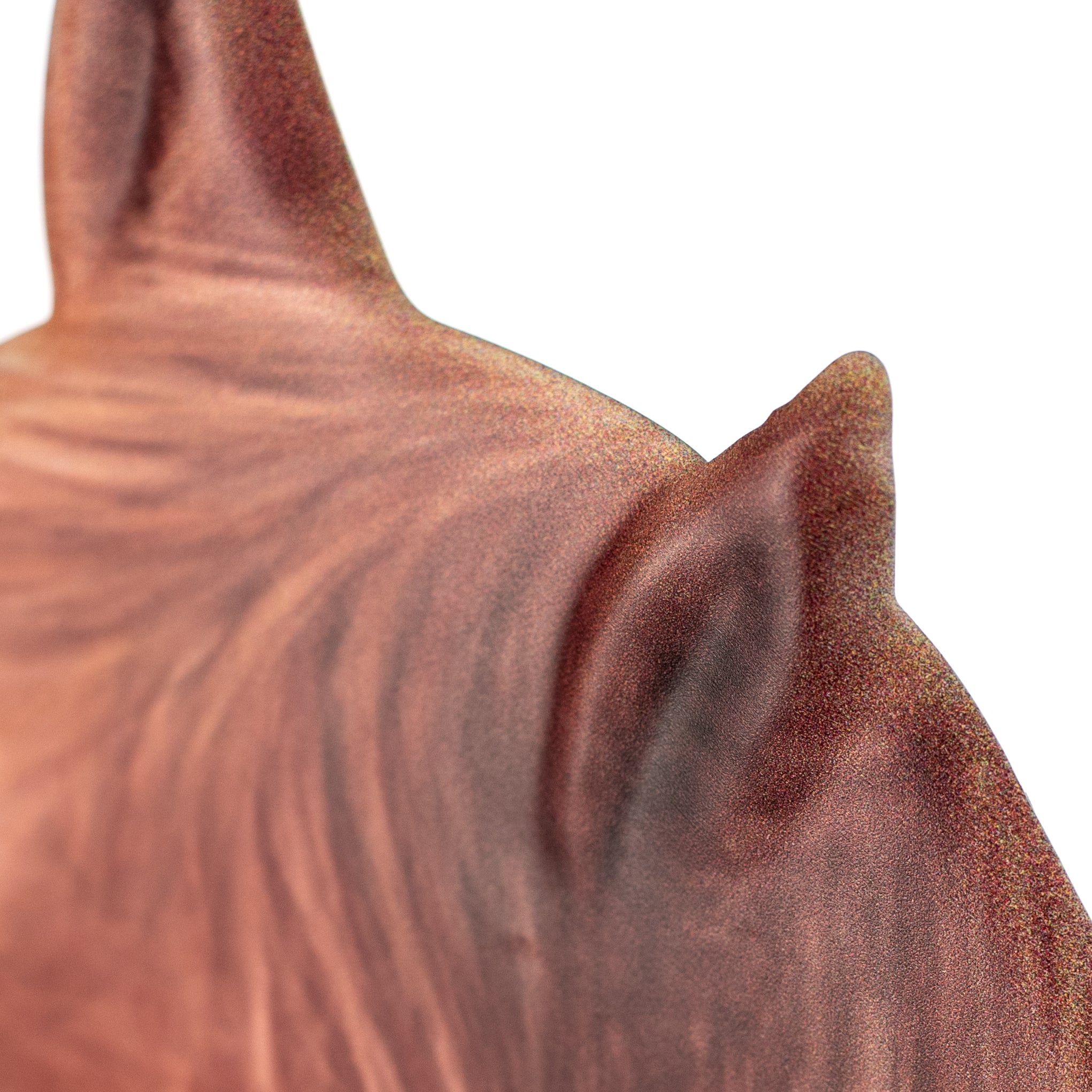 13" Metal Embossed Hanger: Chestnut Brown Horse detail photo 5
