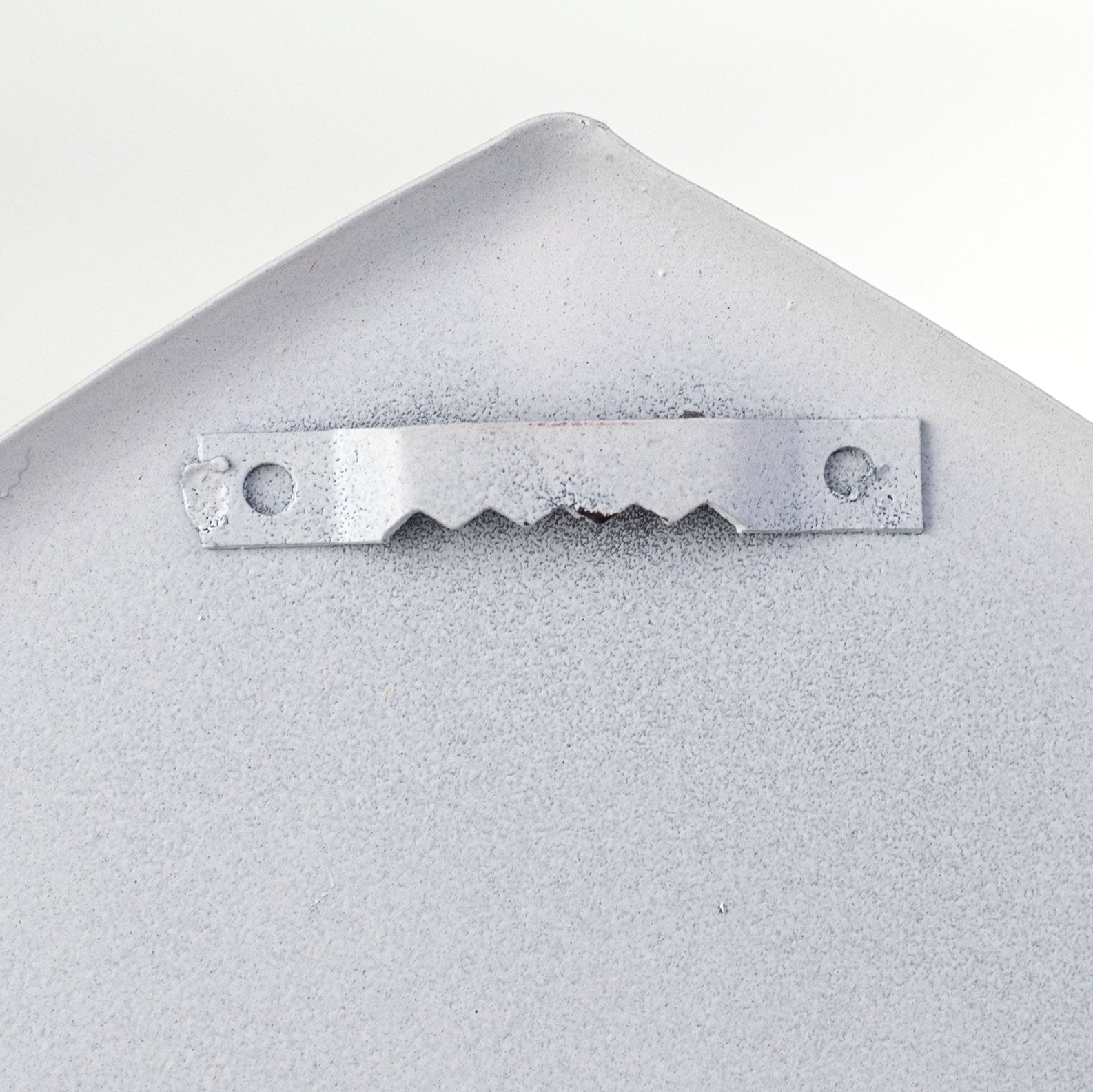 12" Metal Embossed Hanger: Dark Red Barn detail photo 4