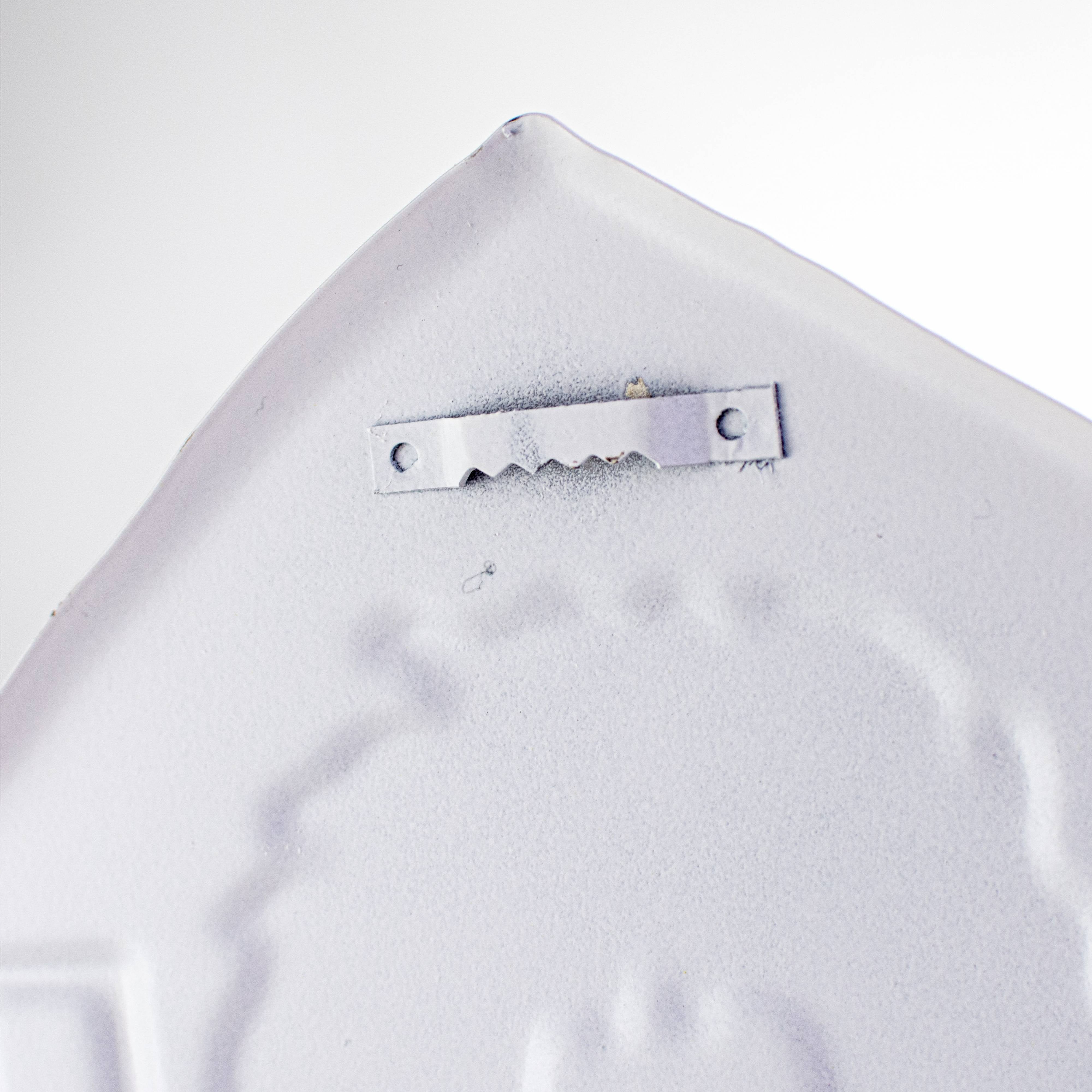 12" Metal Embossed Hanger: Haunted Halloween Barn detail photo 3