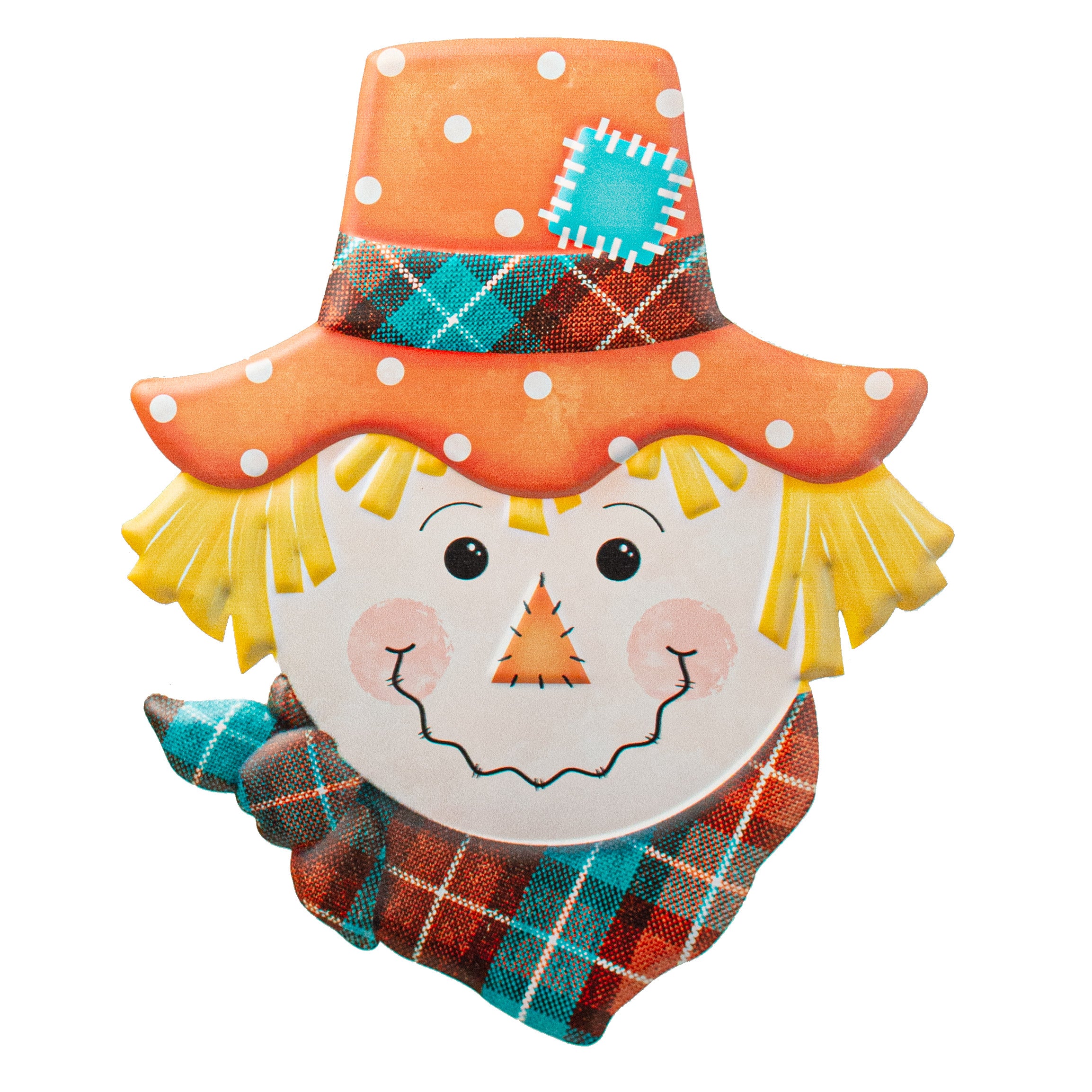 12" Metal Embossed Hanger: Scarecrow Item Number: MD0731
