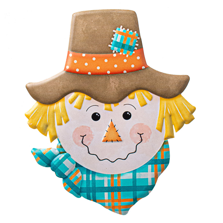 12" Metal Embossed Hanger: Scarecrow Item Number: MD0732