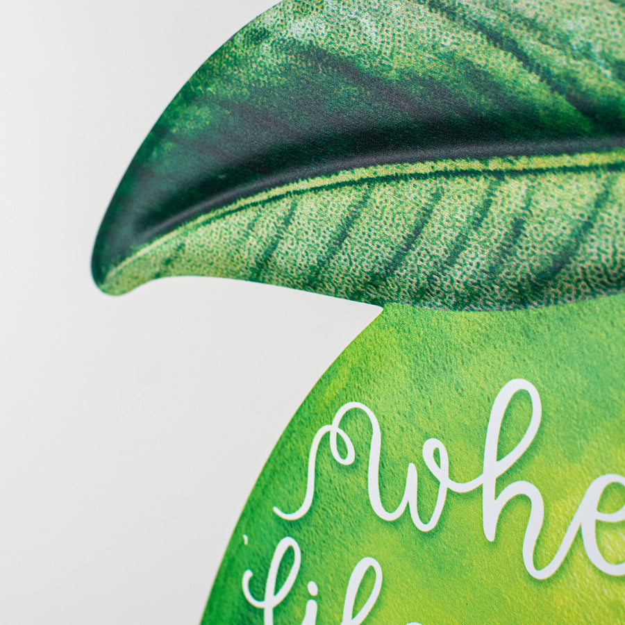 12" Metal Embossed Hanger: Tequila Lime detail photo 3
