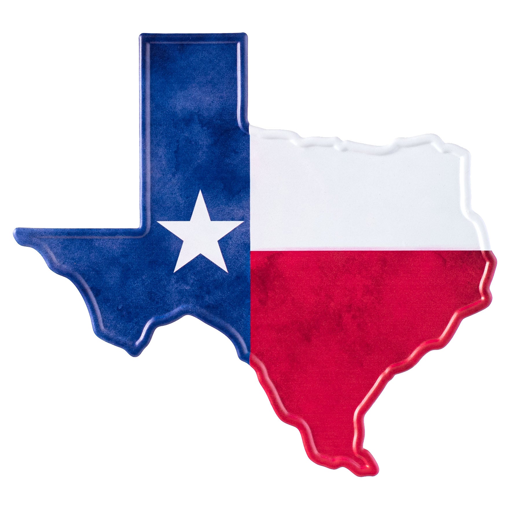 12.5" Metal Embossed Hanger: Texas Flag Item Number: MD0817