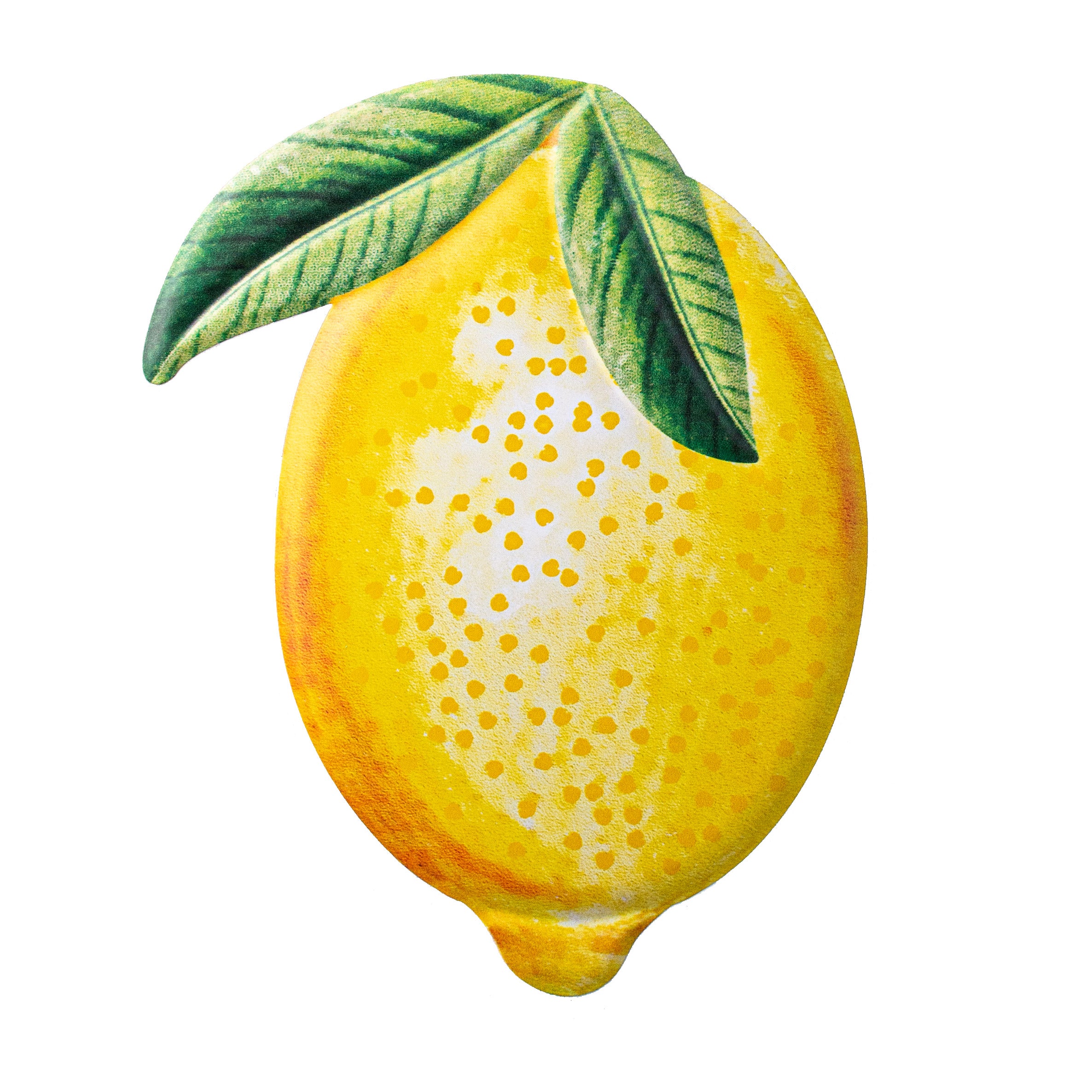 12" Metal Embossed Hanger: Watercolor Lemon Item Number: MD071429