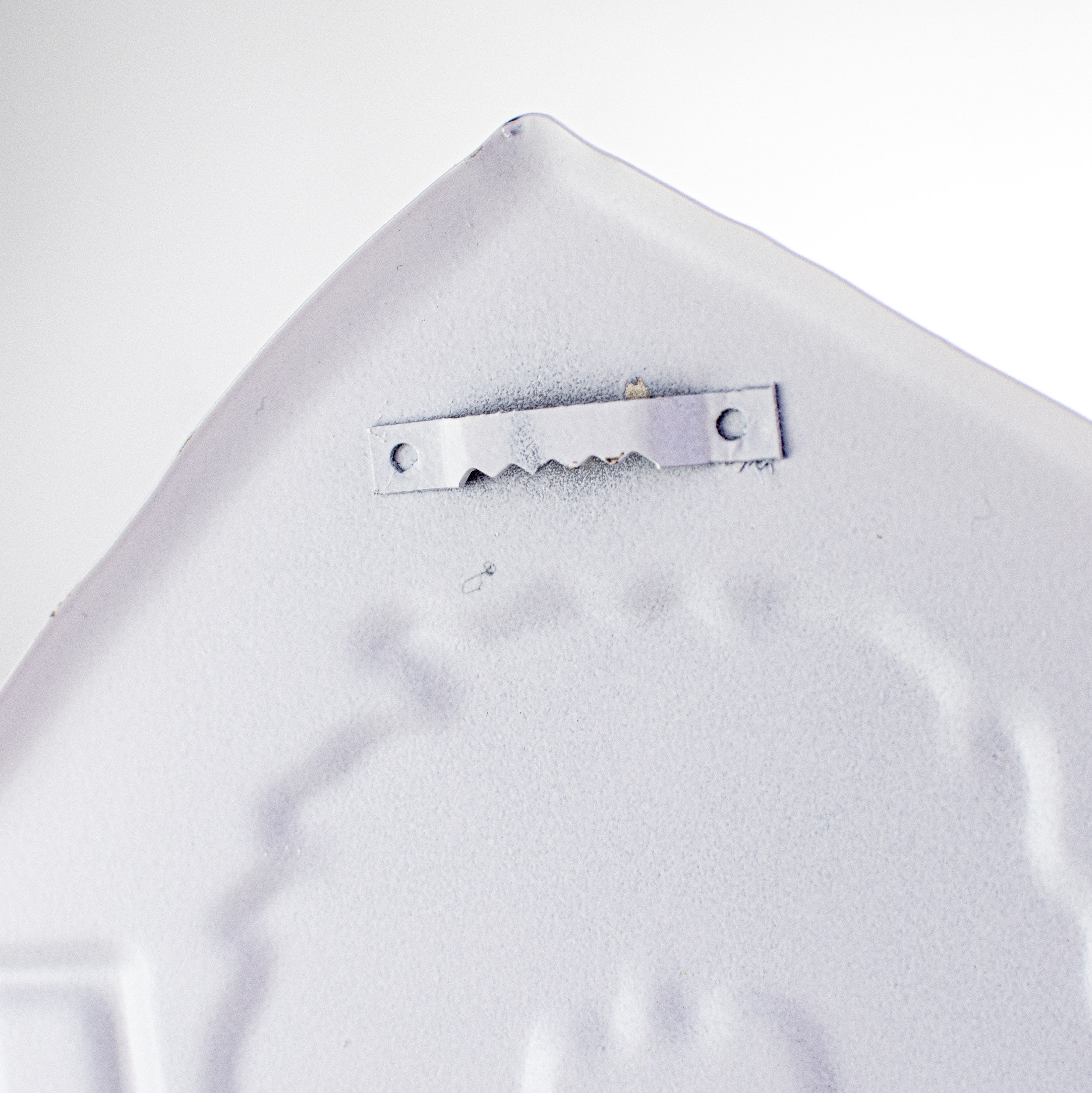 12" Metal Embossed Hanger: Winter Barn detail photo 4