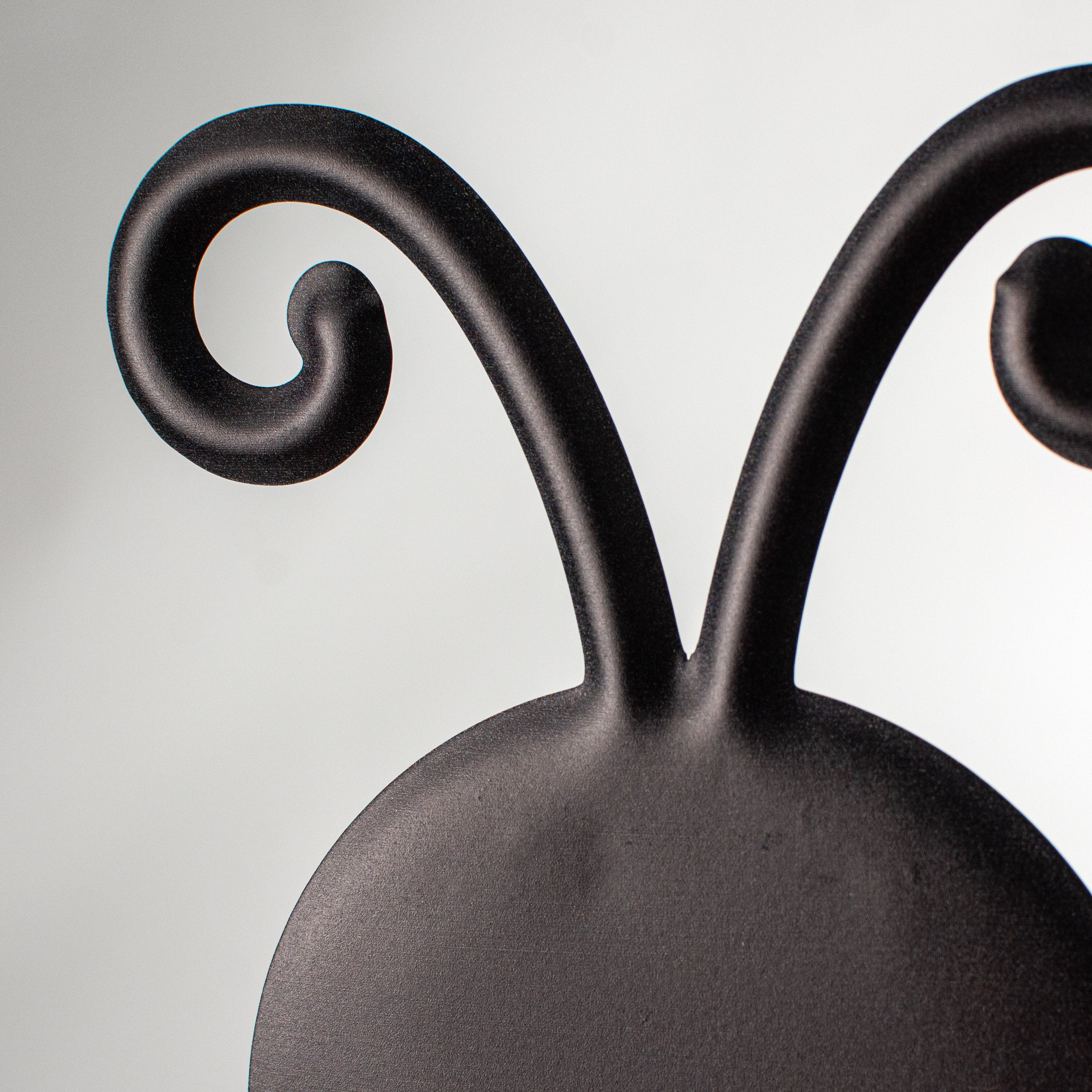 12" Metal Embossed Decoration: Ladybug detail photo 3