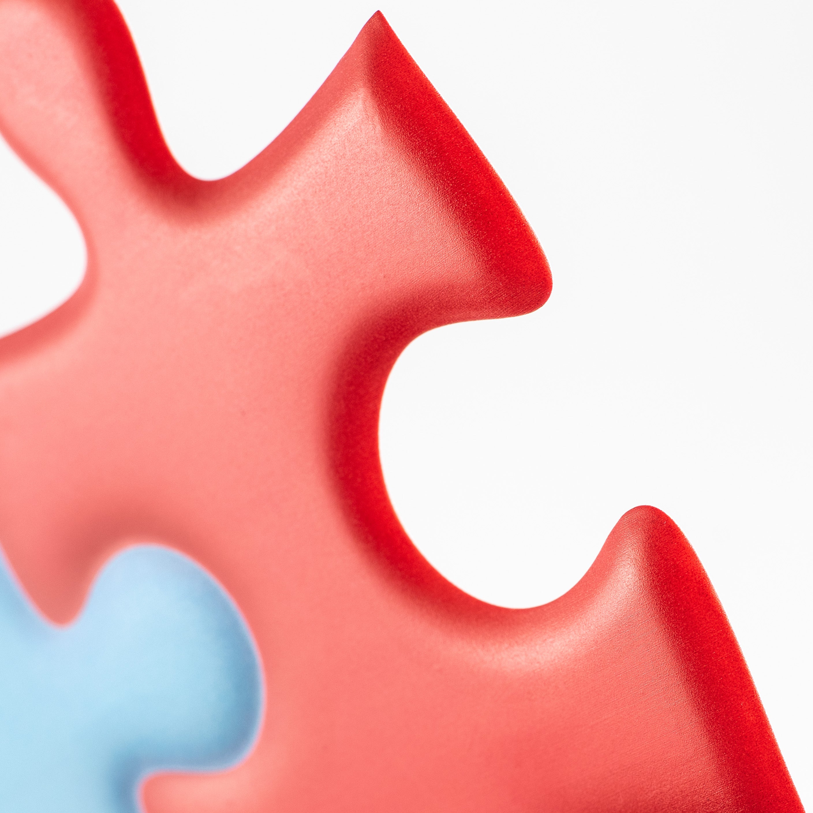 13" Metal Embossed Sign: Autism Awareness Puzzle Pieces Cutout detail photo 3