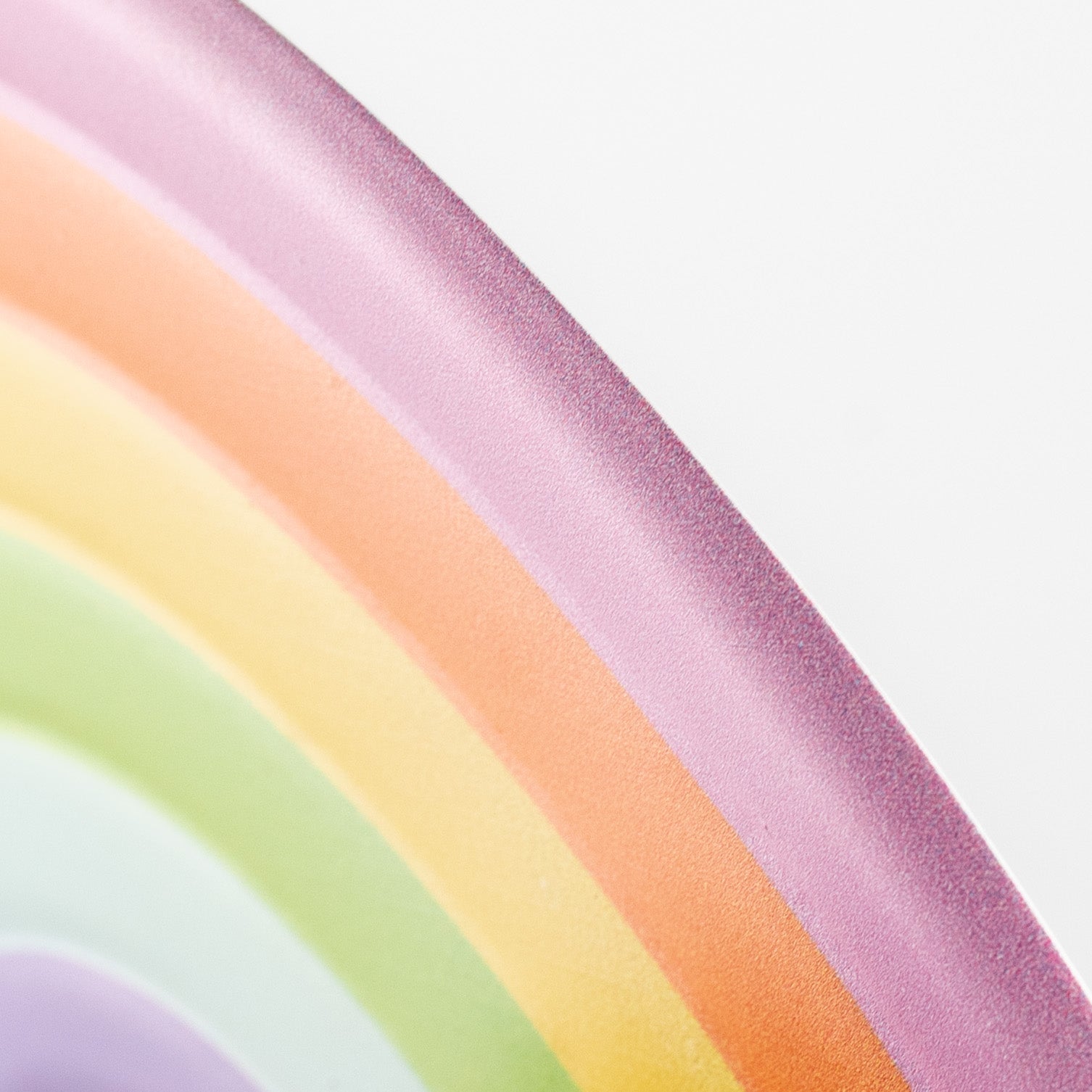 15" Metal Embossed Sign: Pastel Rainbow detail photo 4