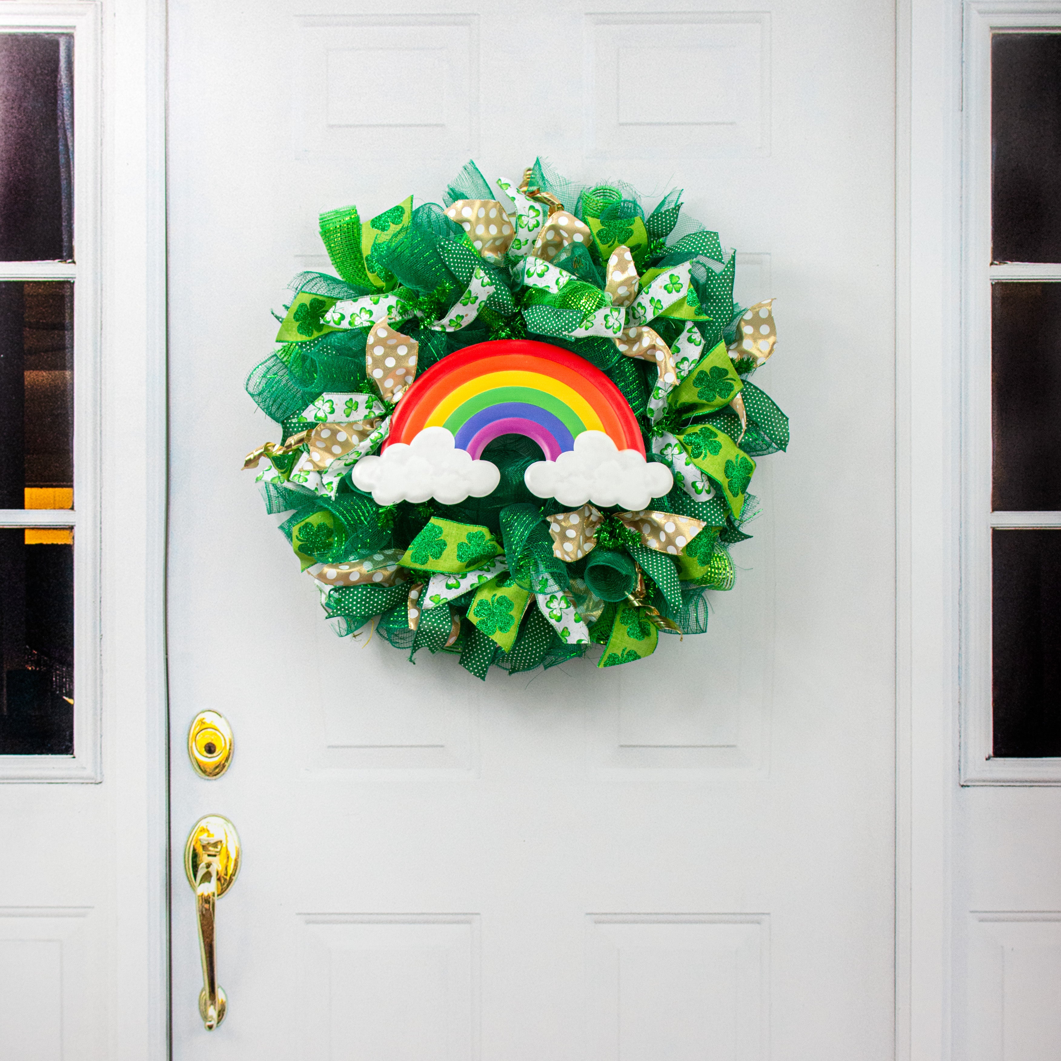 15" Metal Embossed Sign: Rainbow detail photo 5